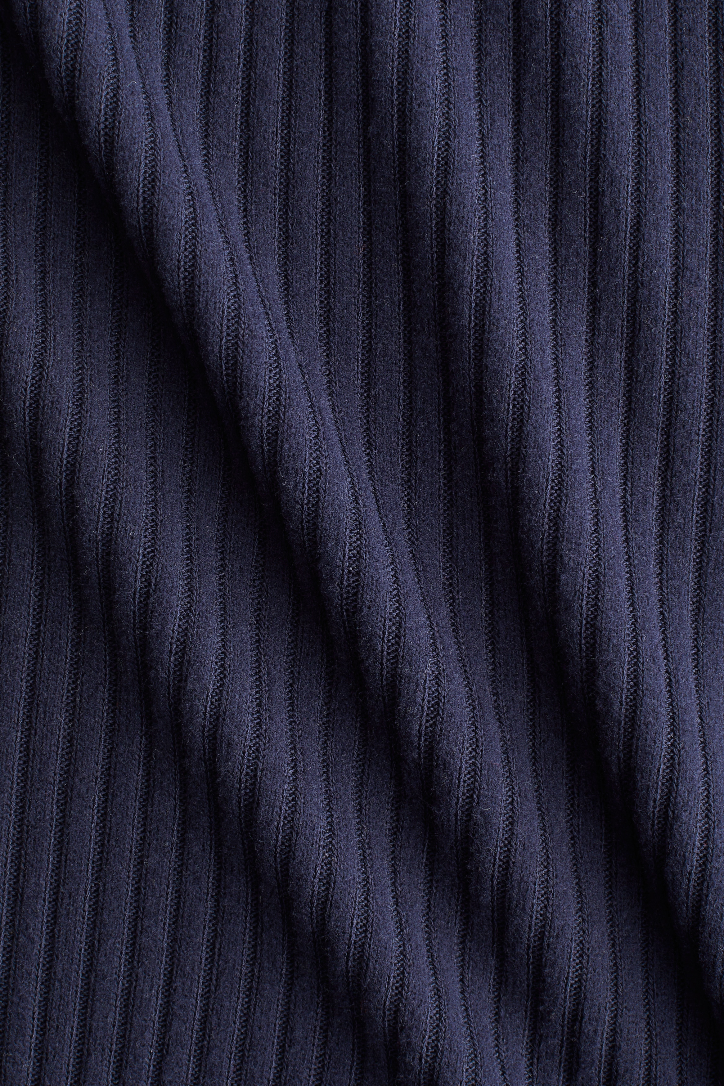 Wide rib-knit trousers
