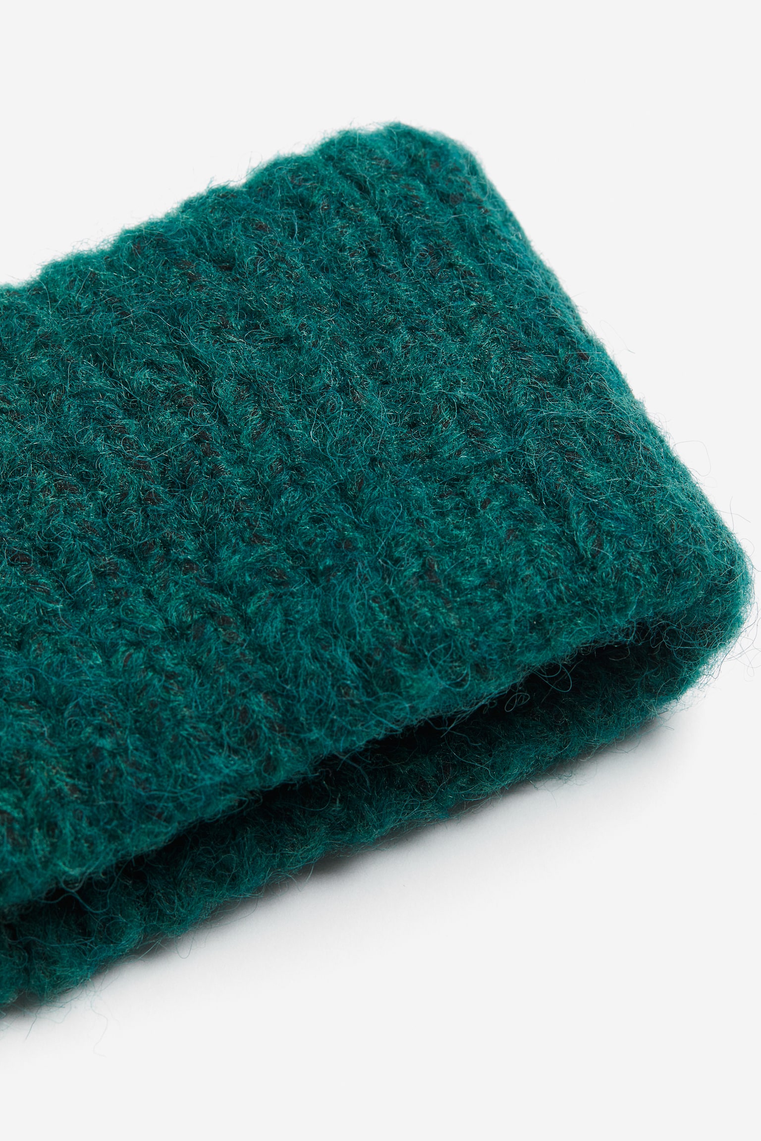 Rib Knit Headband - Dark green/Light purple/Cream - 2