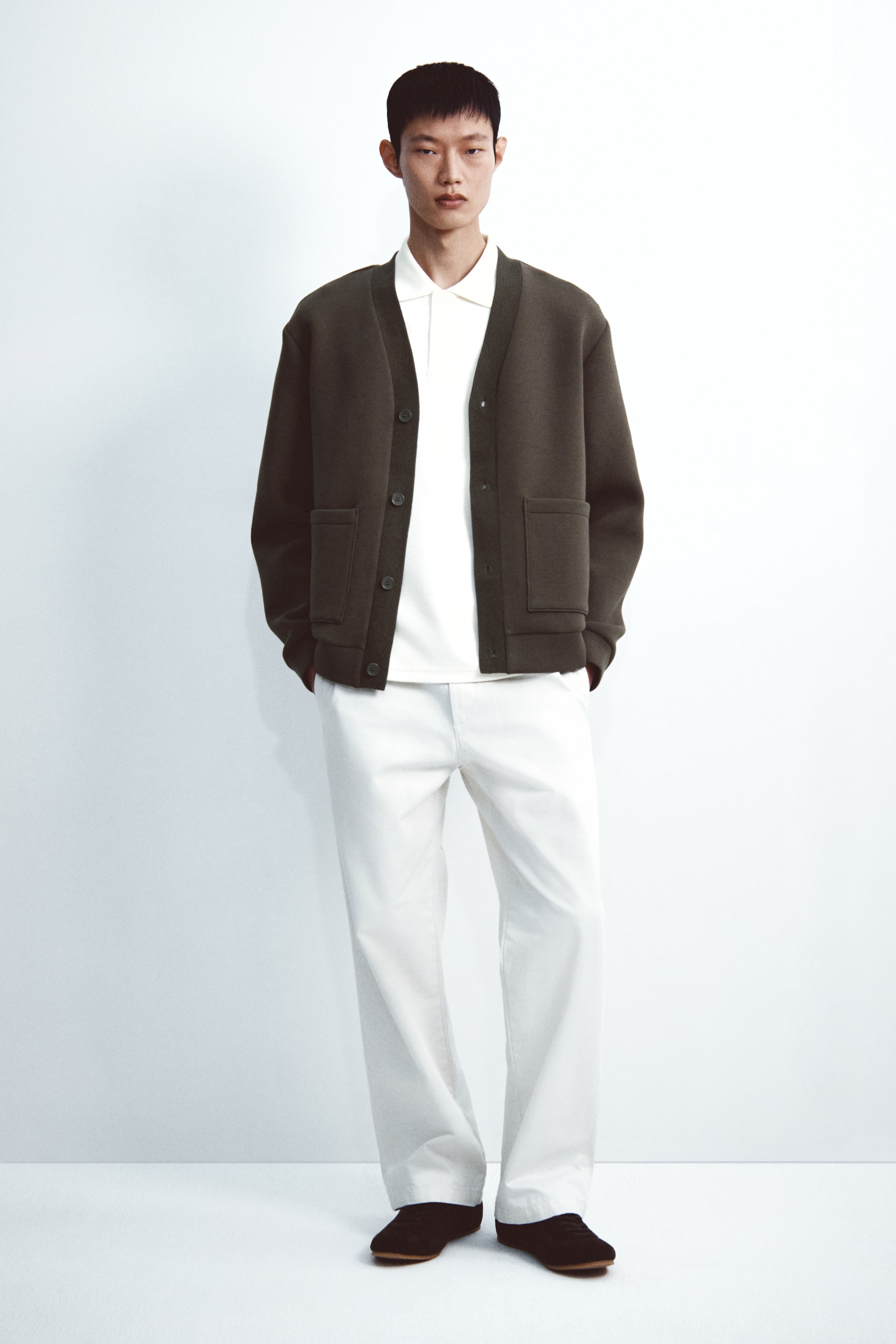 View larger image: Loose Fit Polo shirt - Cream - Men | H&M SG 2