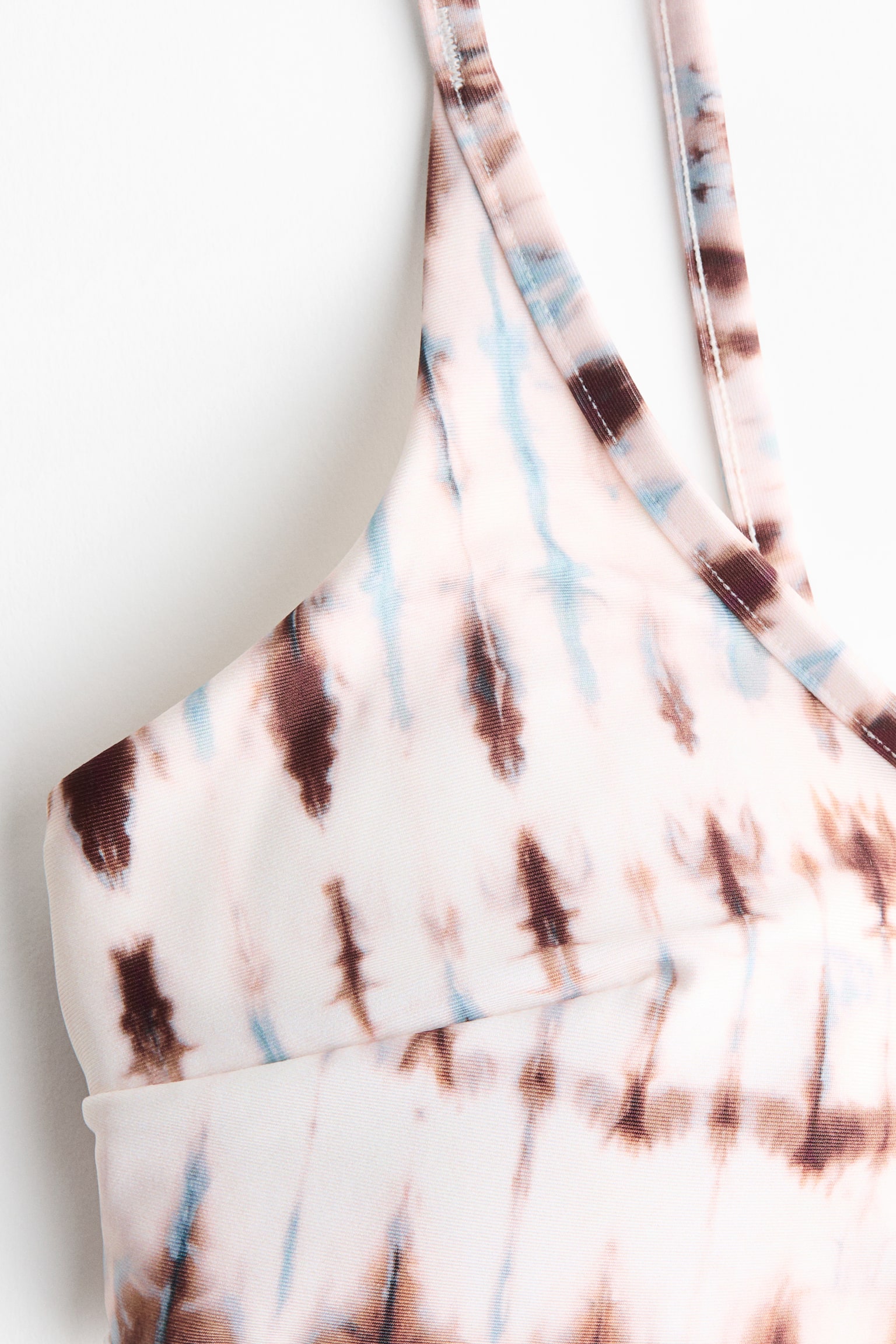 Padded Bikini Top - Light beige/tie-dye/Burgundy - 3