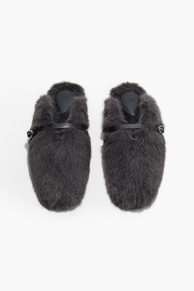 Slippers - Dark gray - 1