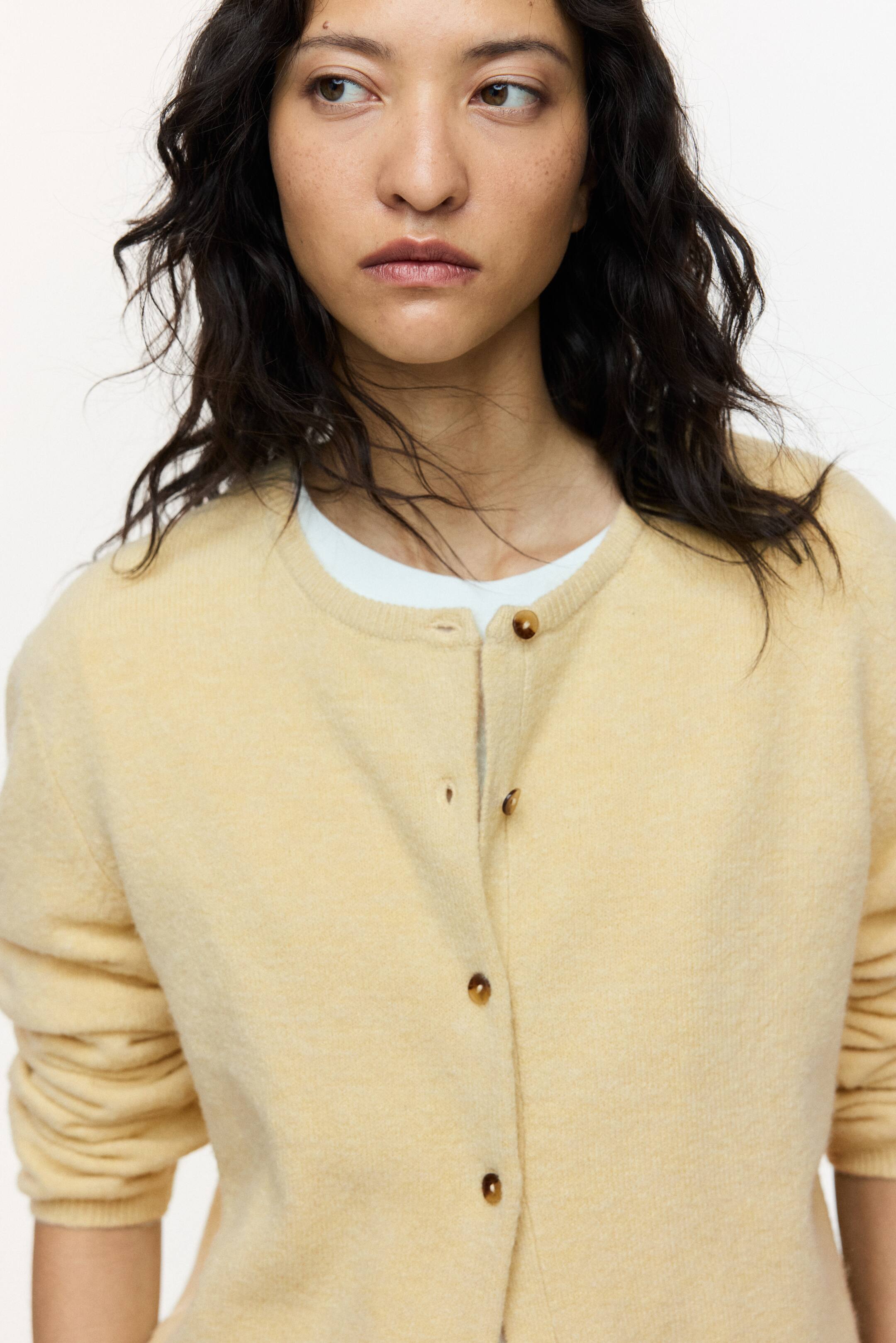 查看大圖: 寬鬆剪裁開襟衫 - 淺黃色 - Ladies | H&M 2