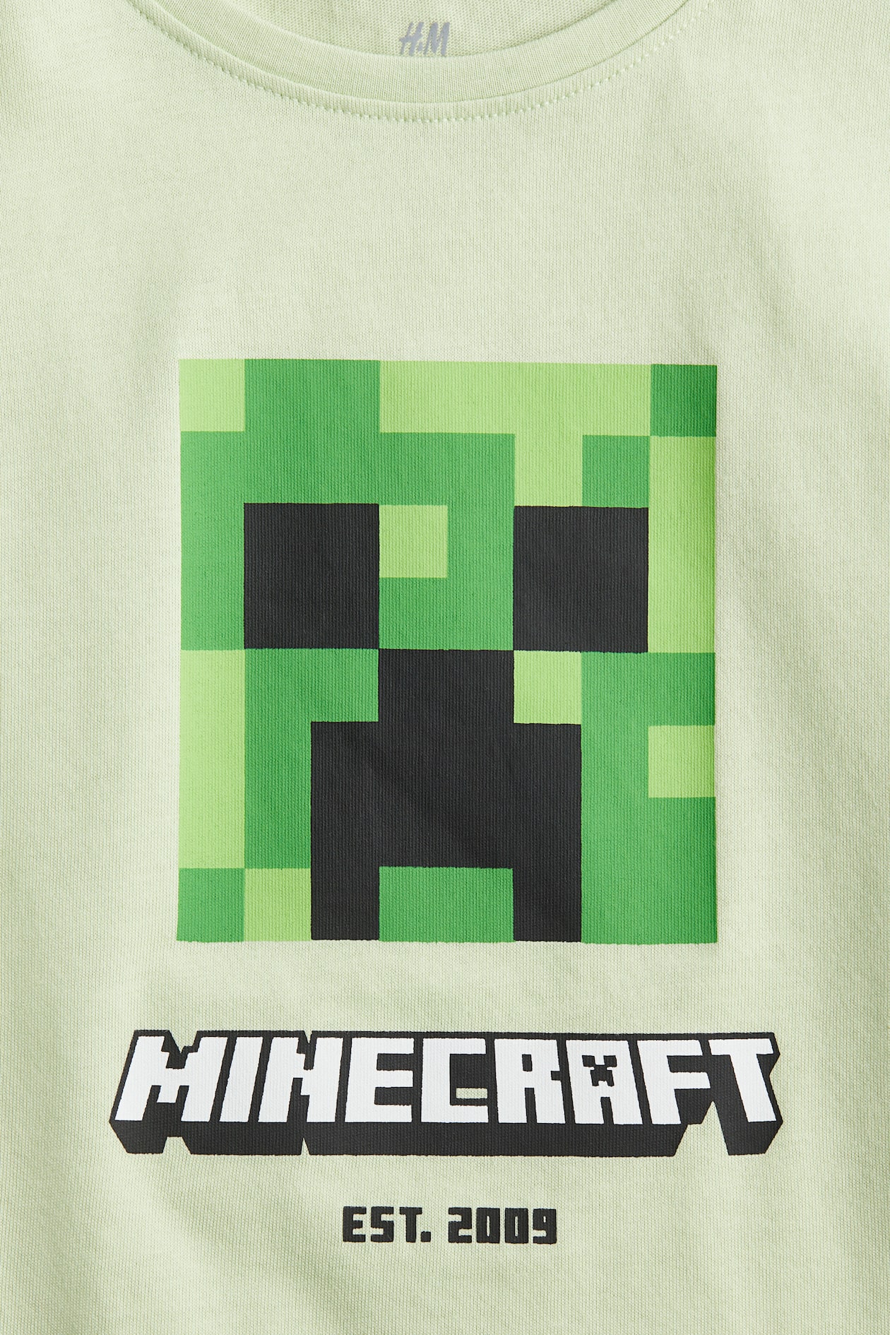 Printed Tank Top - Light green/Minecraft - Kids | H&M PH
