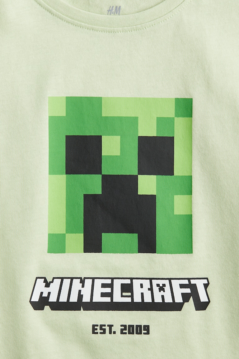 Maglietta Minecraft Ufficiale Per Bambini - Verde Con Sprite Dei Personaggi - Foto 4