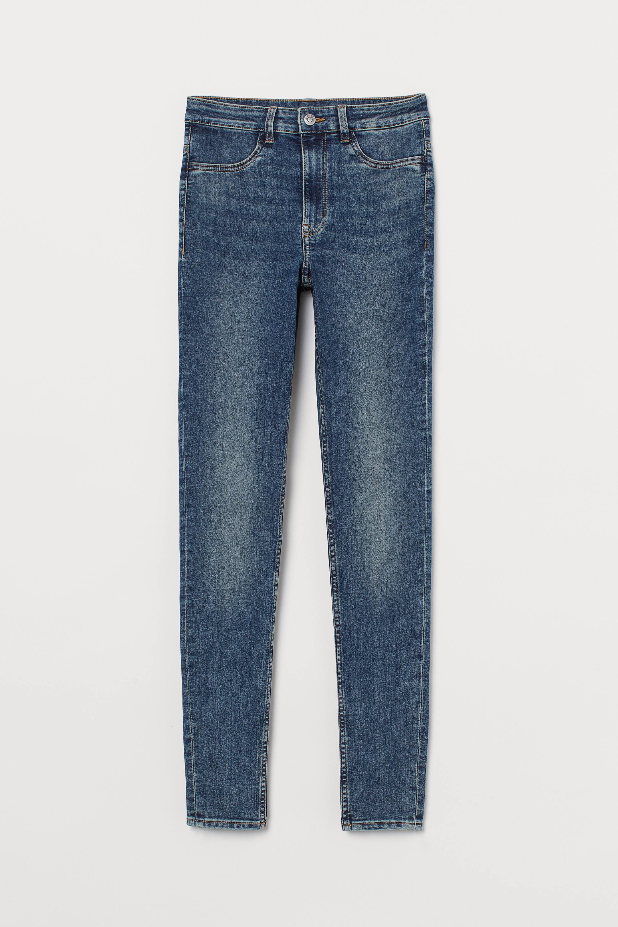 Super Skinny High Jeans - Dark denim blue - Ladies | H&M US