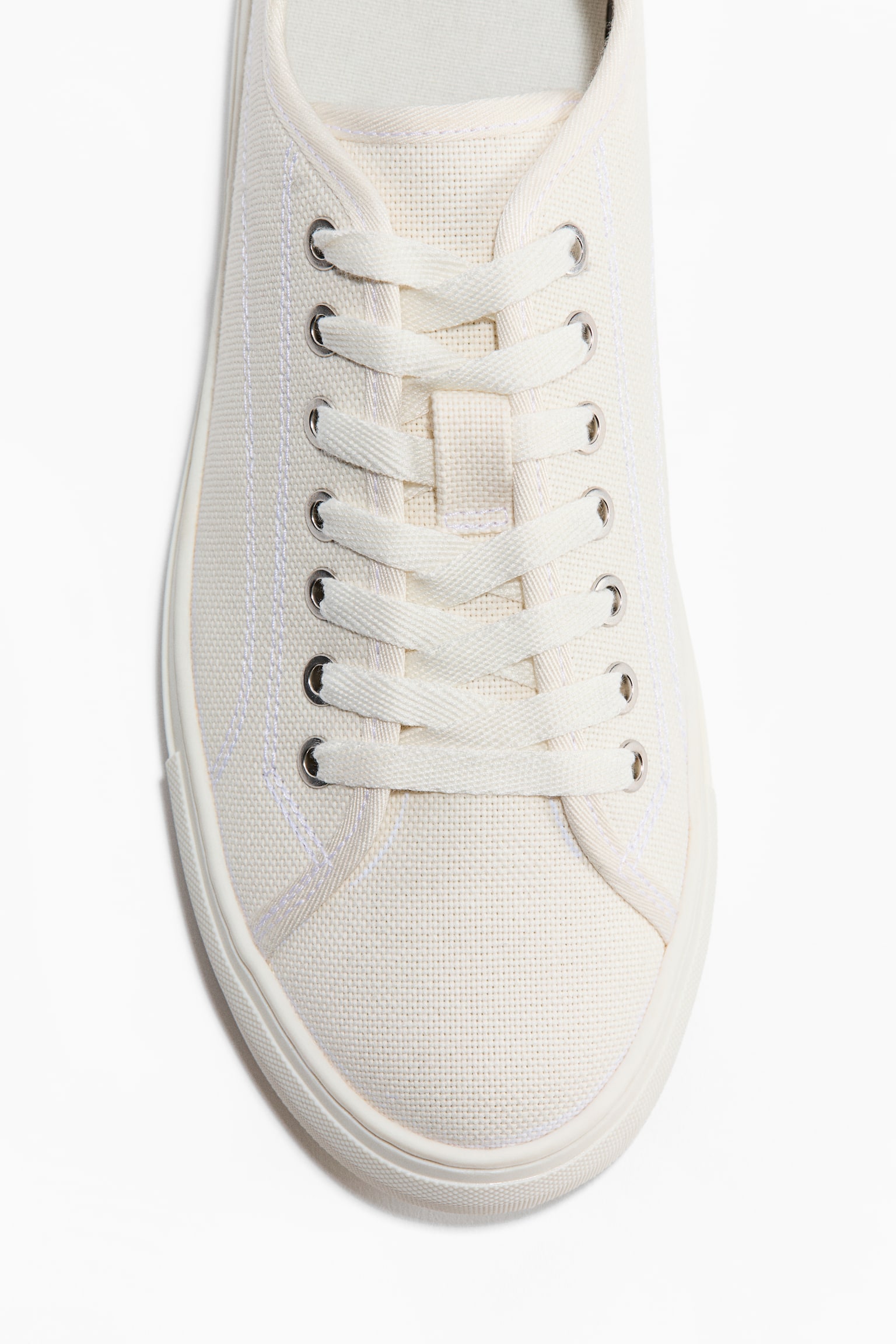 Canvas trainers - White/Beige/Dusty blue - 3