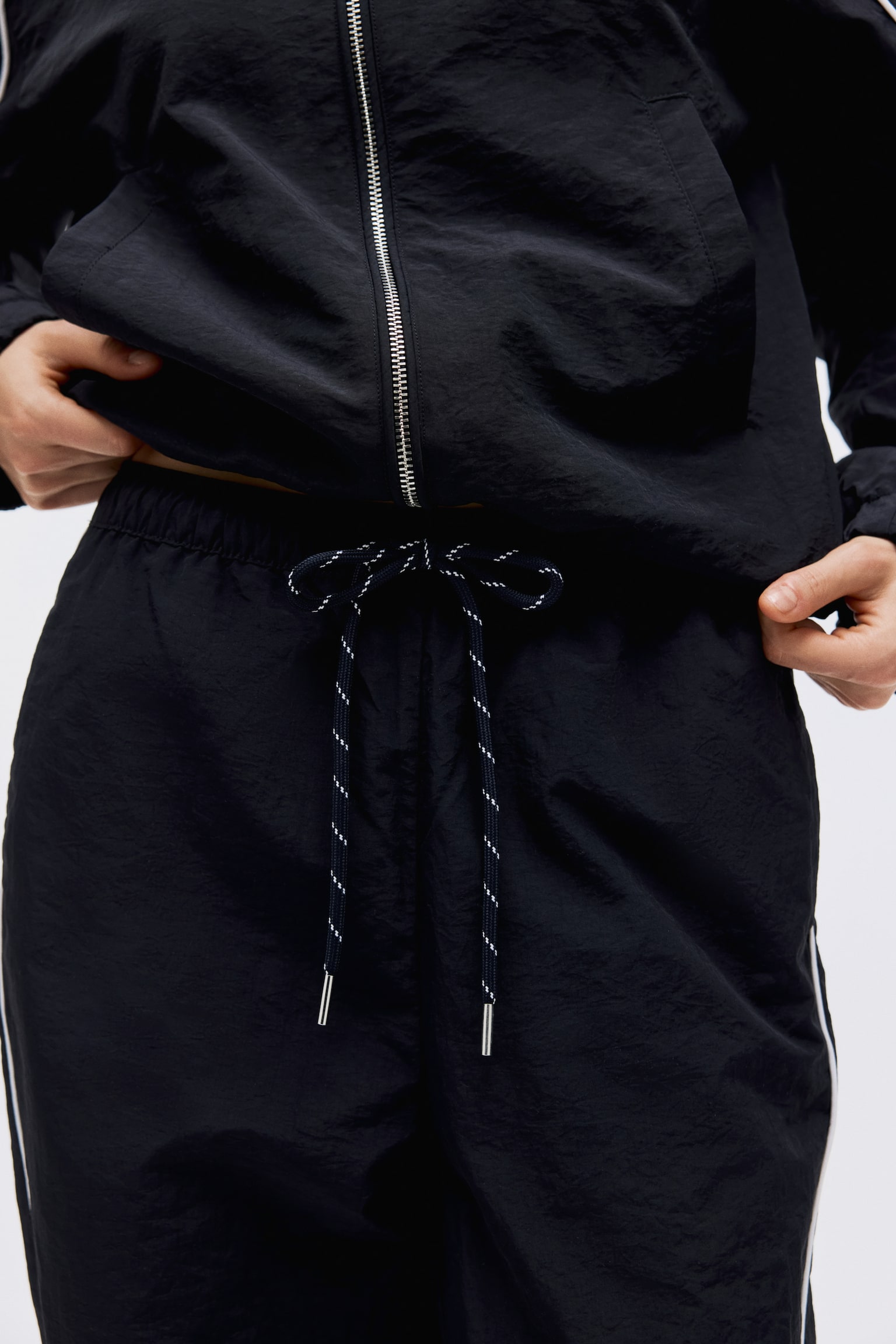 Tapered track pants - Bleu marine - 4