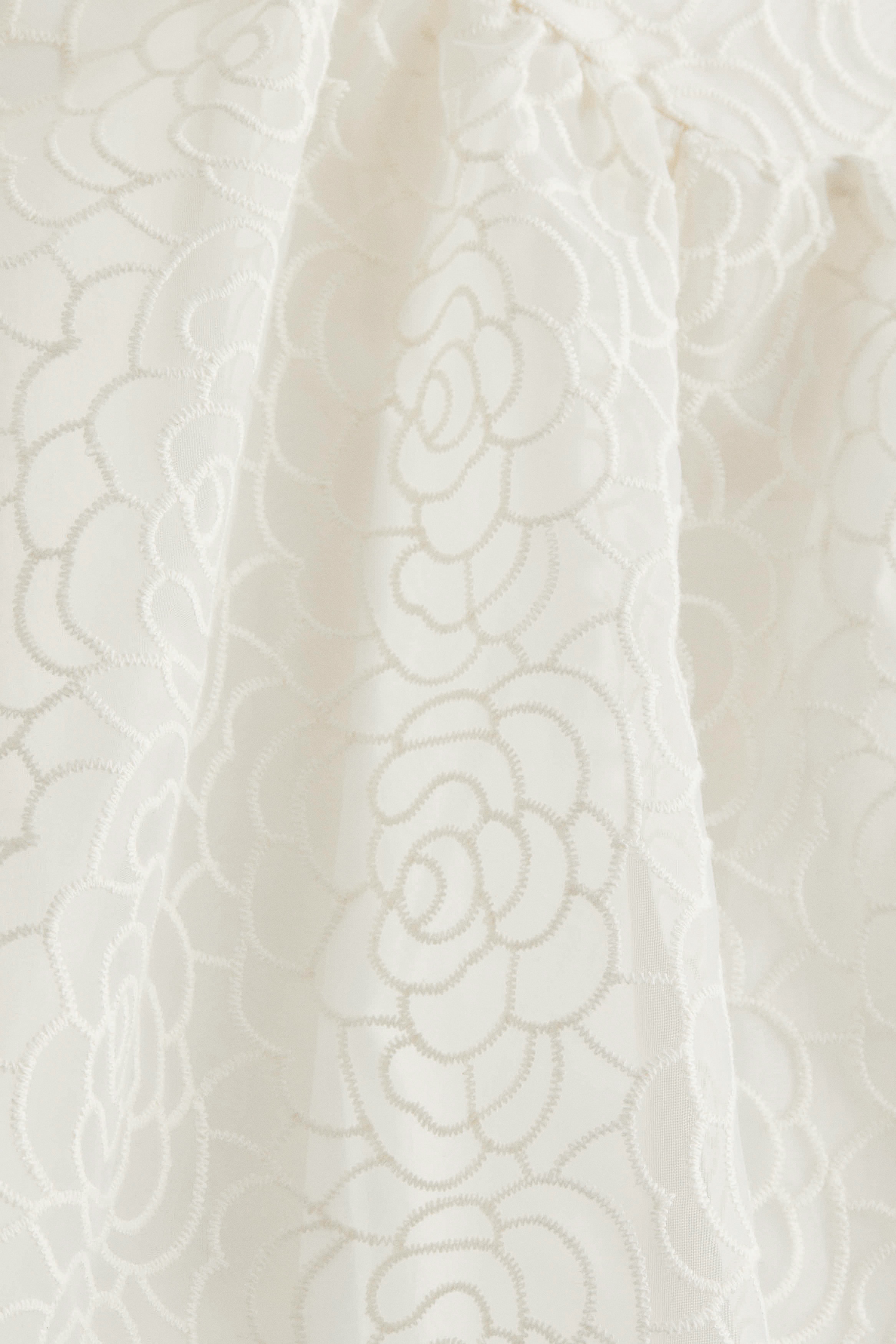 Embroidered halterneck dress