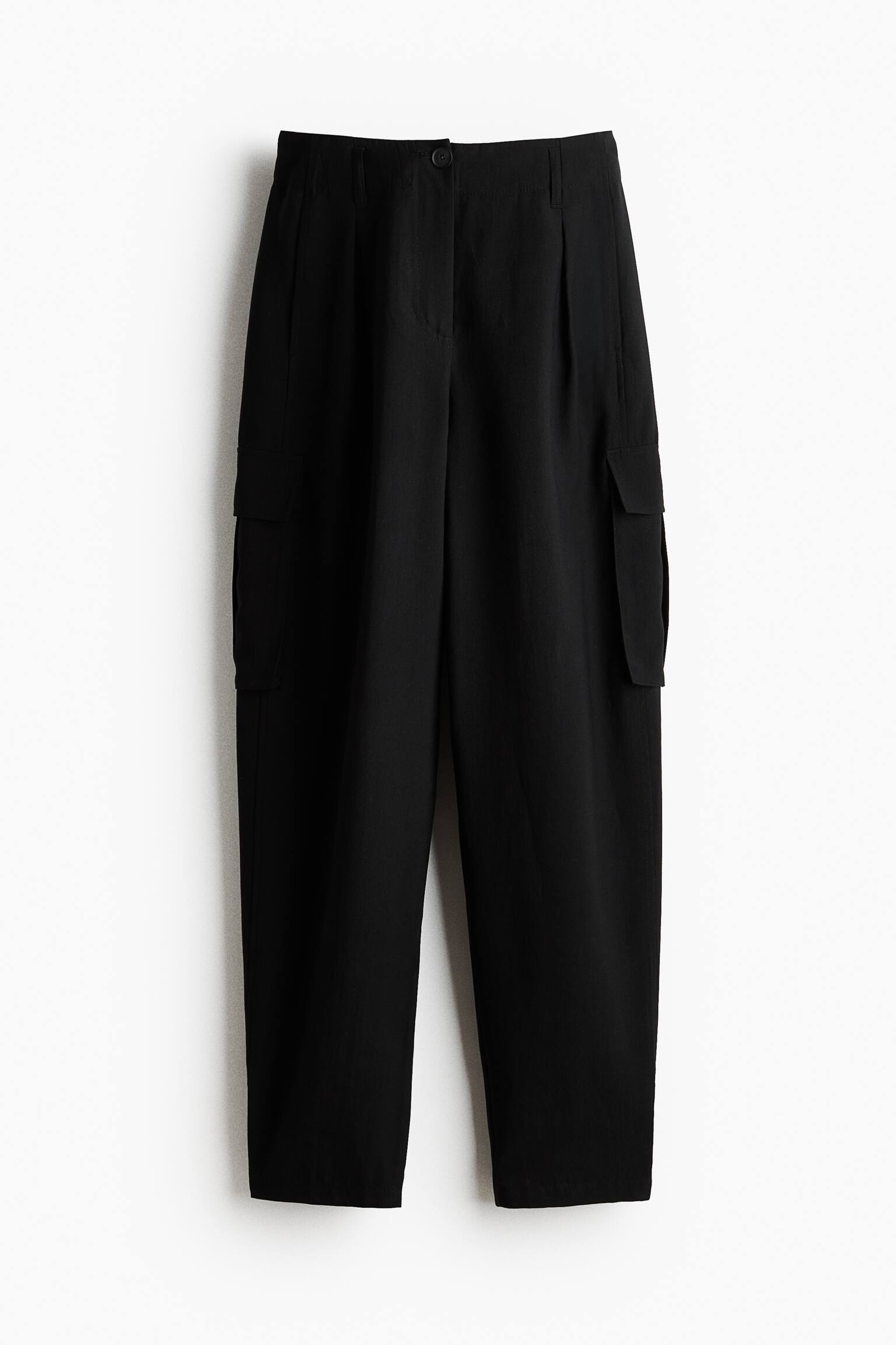 מכנסי דגמ"ח עם רגל בגזרת Barrel - Navy blue - 1