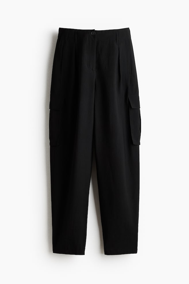 Barrel cargo trousers - Navy blue/Black/Dark mole - 1