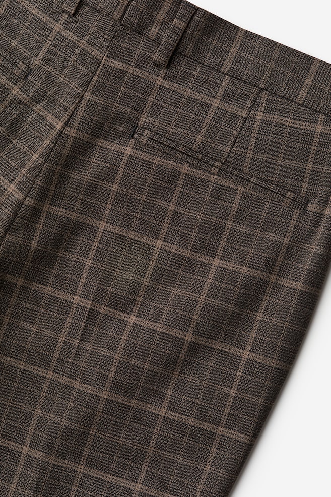Slim Fit Suit trousers - Brown/Checked/Dark blue/Checked - 5