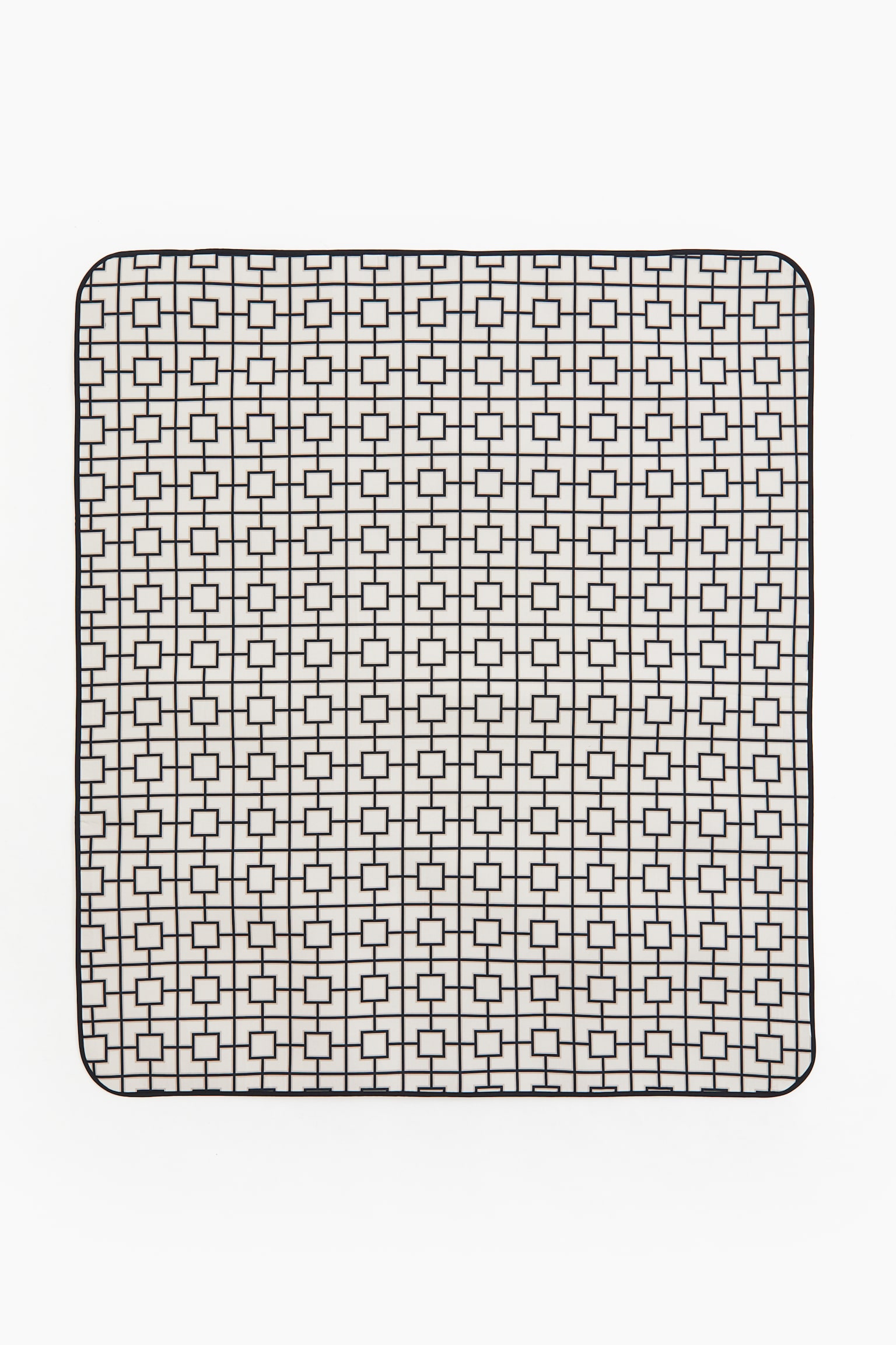 Patterned picnic blanket - White/Patterned/Light beige/Black - 2