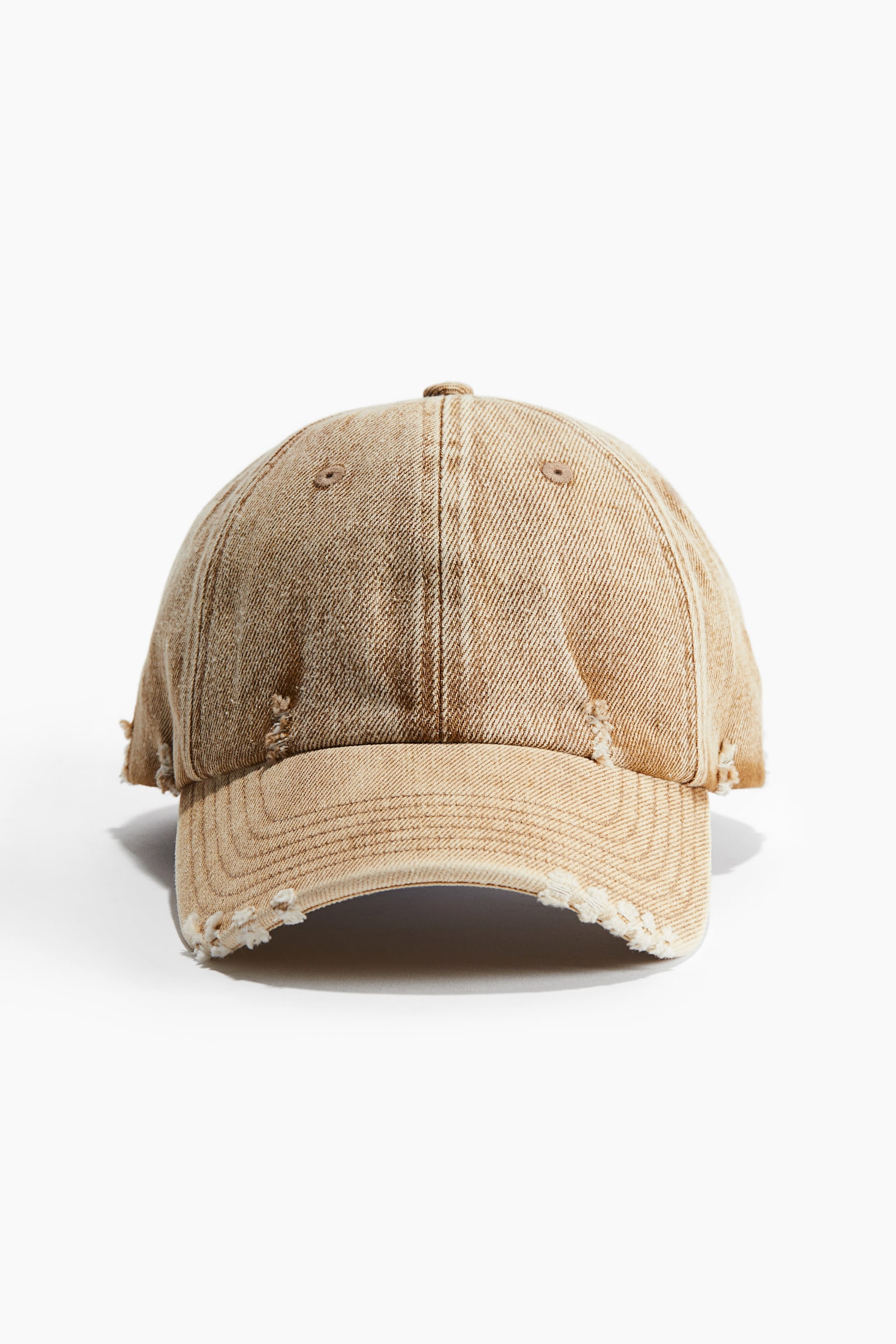 Cap with hard-worn details - Beige - 1