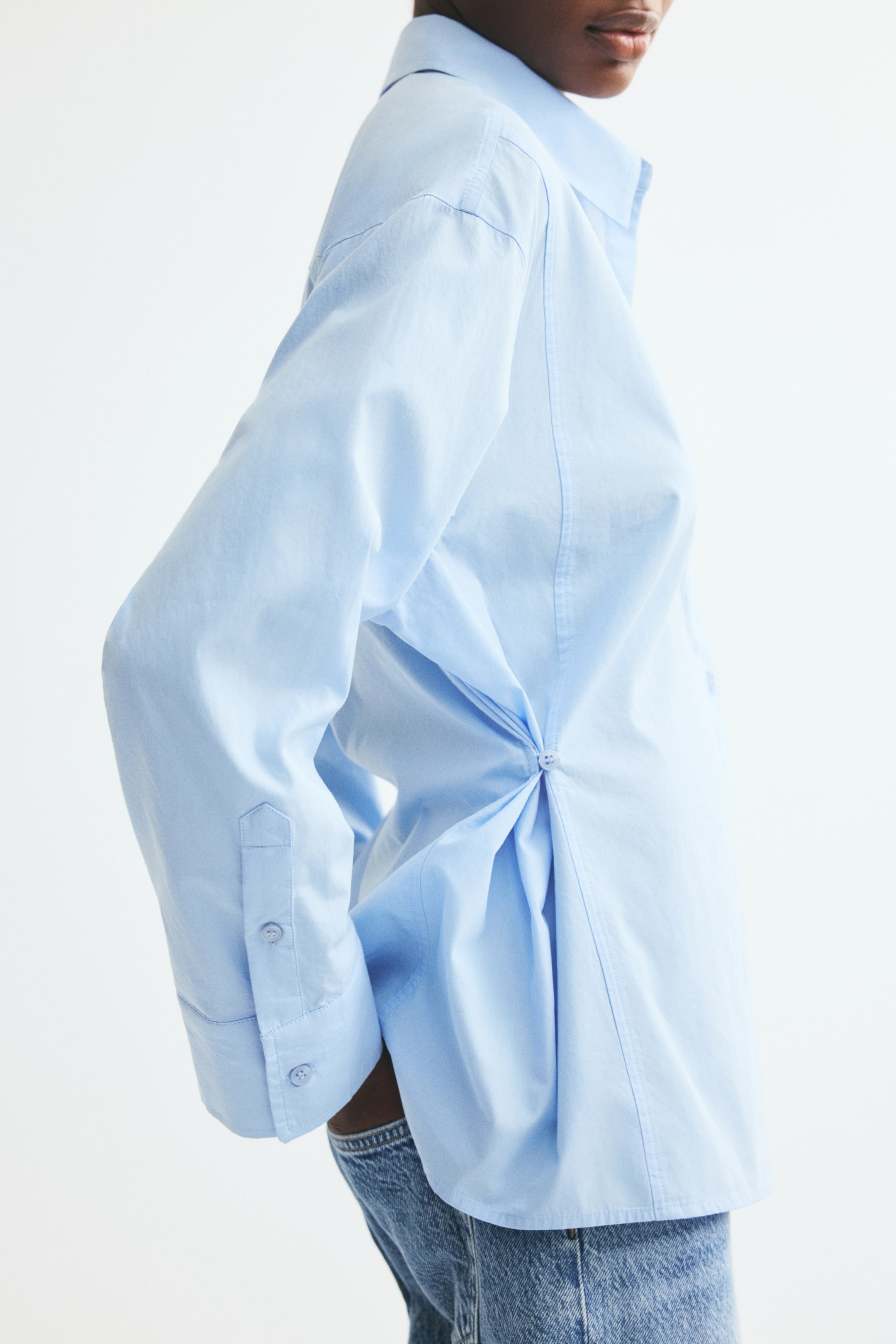 Chemise cintrée en popeline