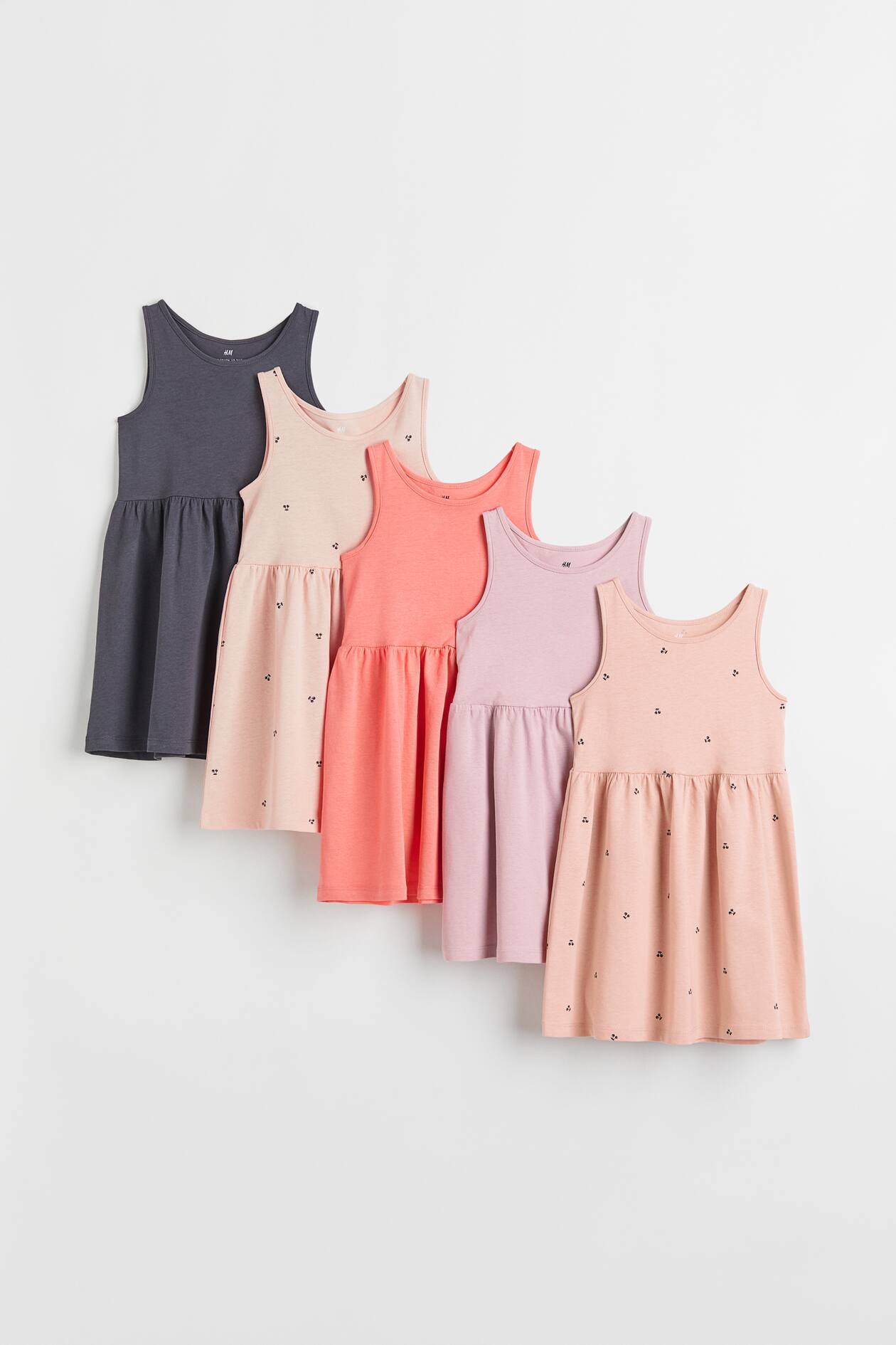 Lot De 5 Robes Vintage Pour Bébé - Taille 74, Couleurs Variées, Différentes Marques - Occasion Très Bon état