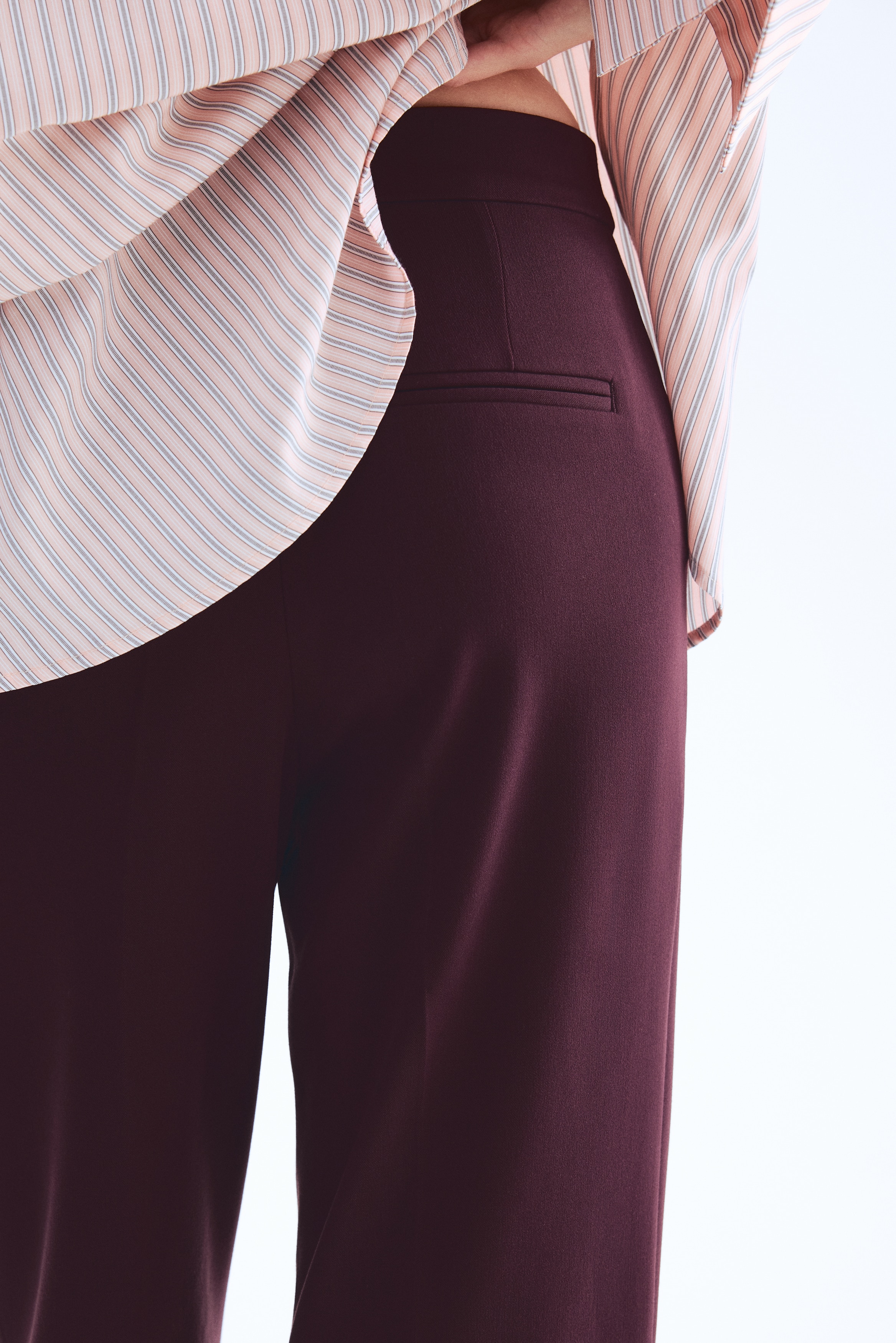 Women's Burgundy Bootcut Pants | H&M CA Women's Burgundy Bootcut Pants | H&M CA