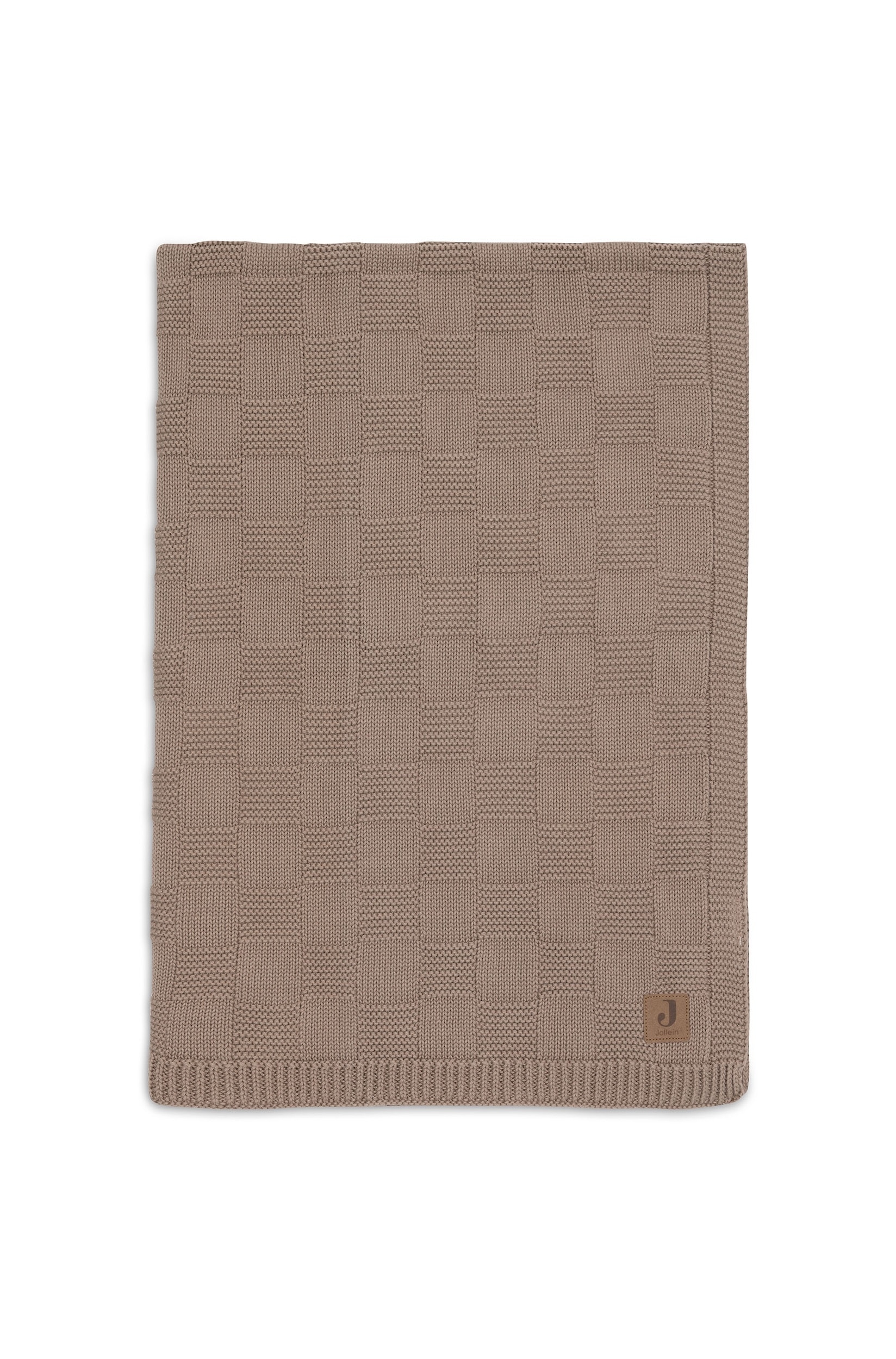 Jollein - Couverture 75x100cm - Box Knit - Box Knit/milky Coffee - size: 75x100