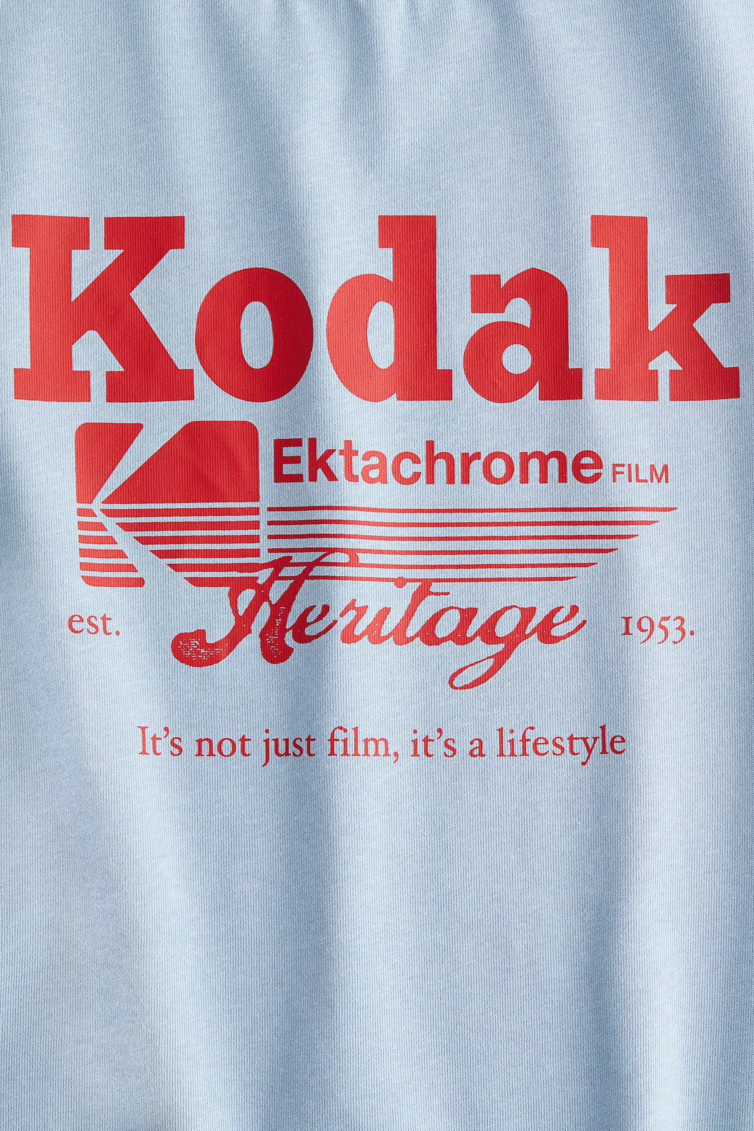 Áo thun in hình - Màu xanh dương nhạt/Kodak/Màu xanh lá đậm/Kodak - 7