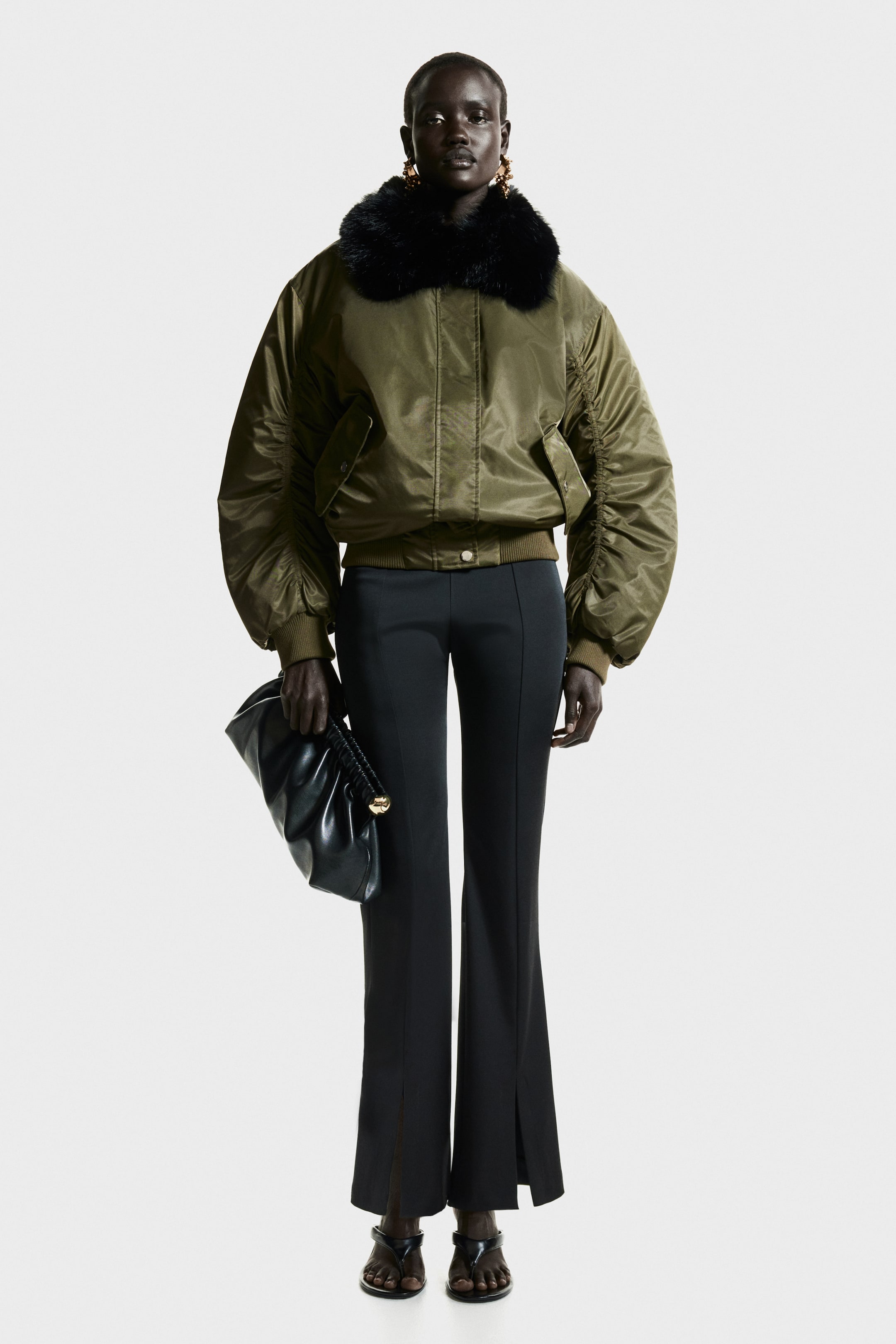 Agrandir l'image: Bomber oversize matelassé - Vert kaki foncé - FEMME | H&M CH 3