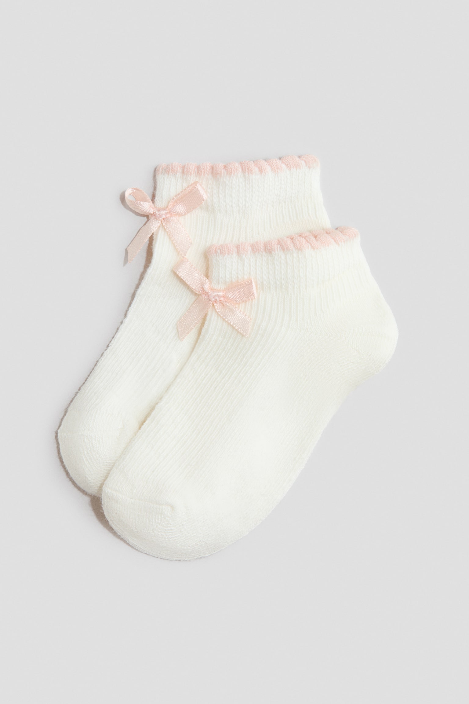 4-pack shaftless socks - Pink/Beige/Pink/Light purple/Light pink/White/Beige/White/Light blue/Pink/Light purple/Beige/White/Dusty pink/White - 2
