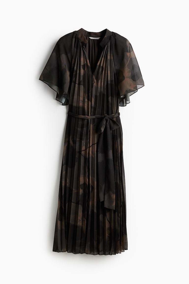 open lace back dress Element maxi length pleated slip dress  The Gallery Collection