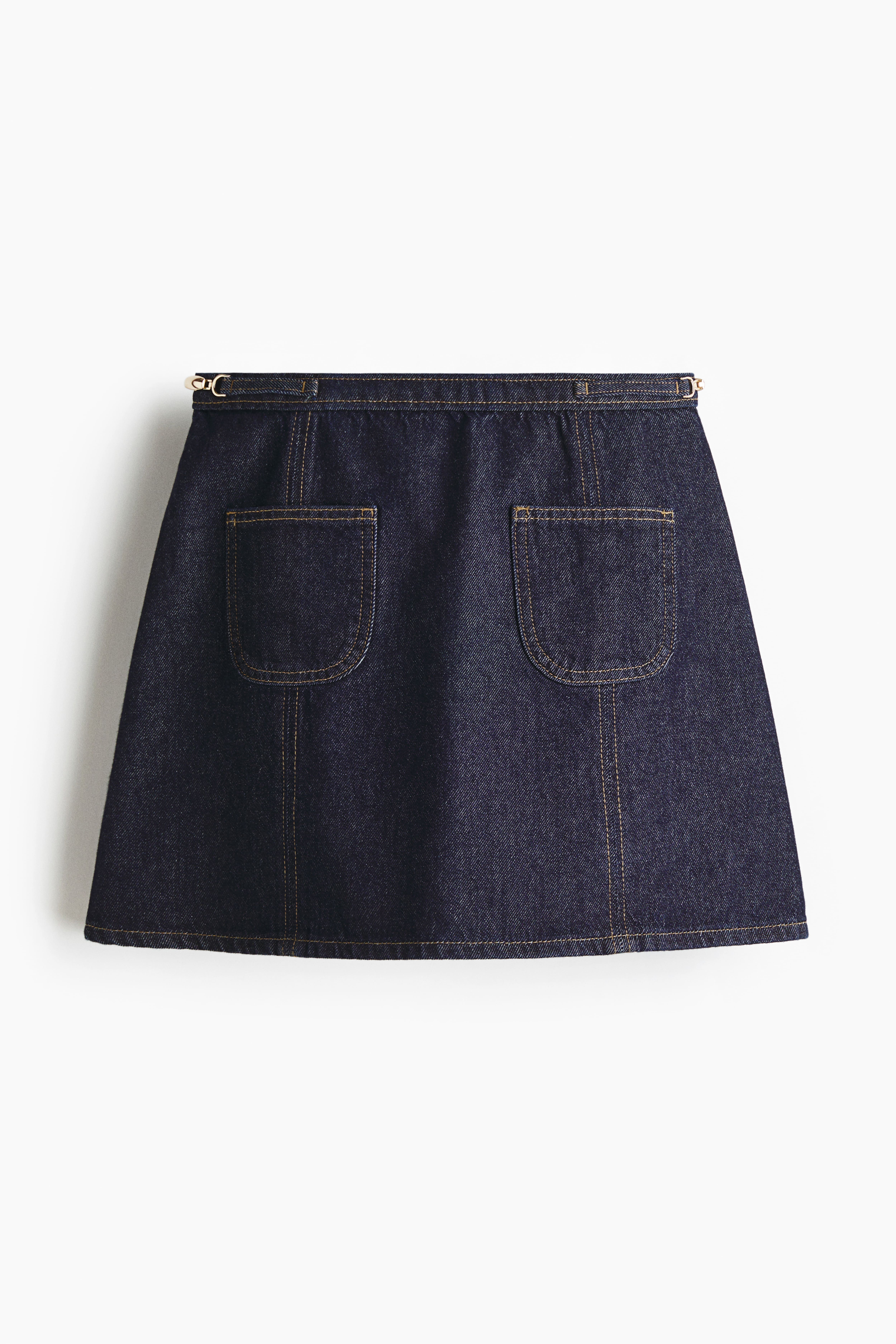 Jupe trapèze en denim