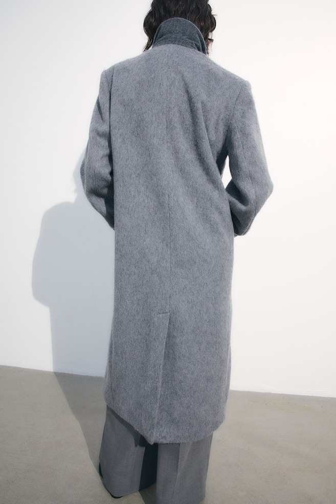 Wool-blend coat - Grey - 7