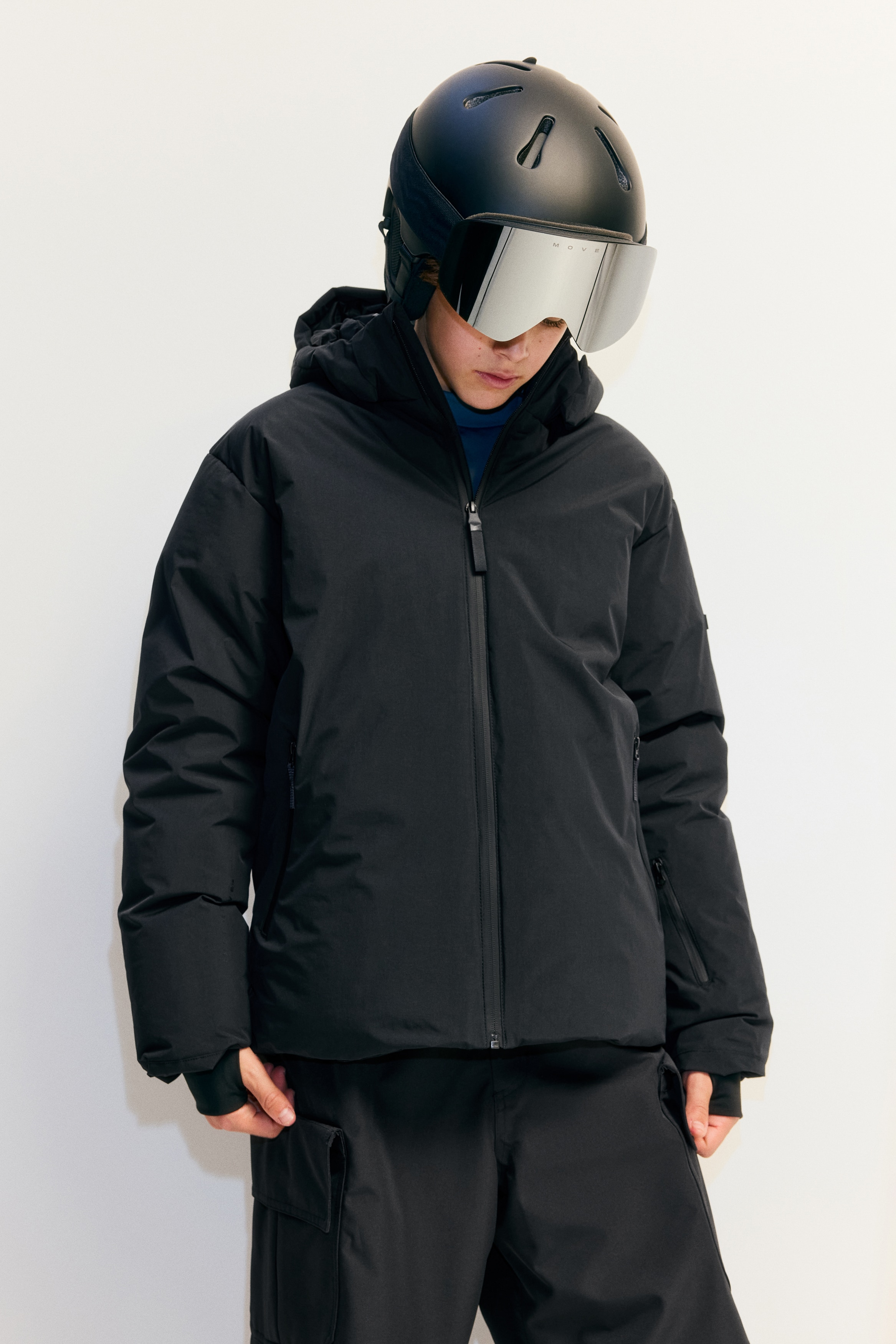 H & M - パッデッドスポーツジャケット ThermoMove™ - ブラック