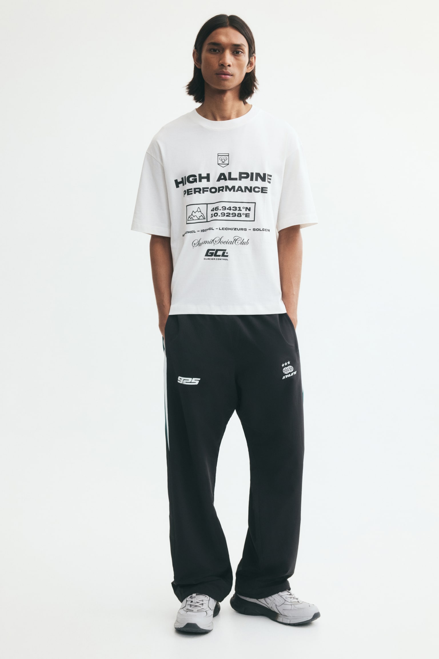 Мужская футболка H&M Relaxed-Fit Printed, цвет: Белый — фото 3
