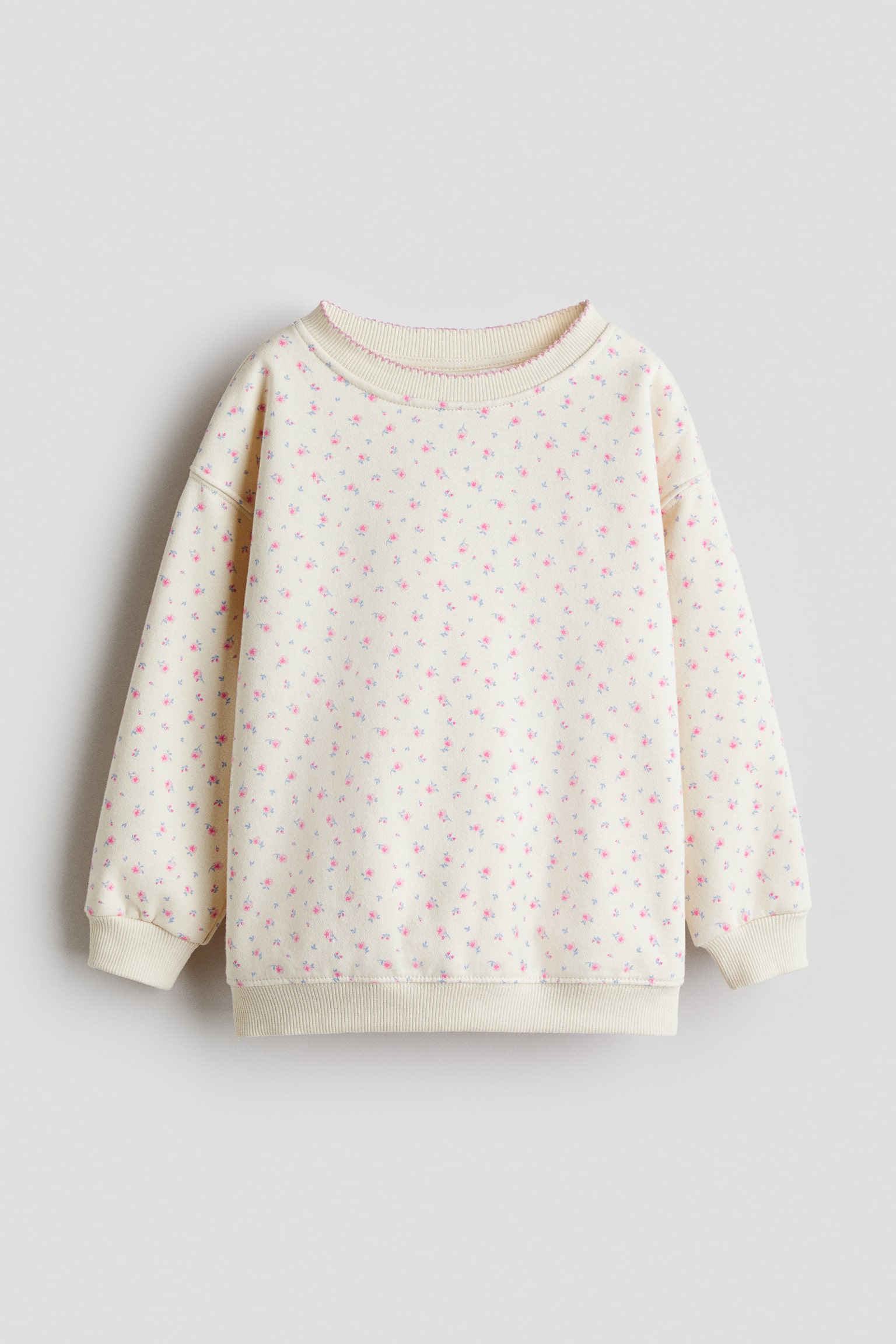 Sudadera con diseño e interior peinado - Beige claro/Floreado/Rosa claro/Unicornios/Negro/Paris/Morado/Cerezas/Rojo/Mon Amour - 1