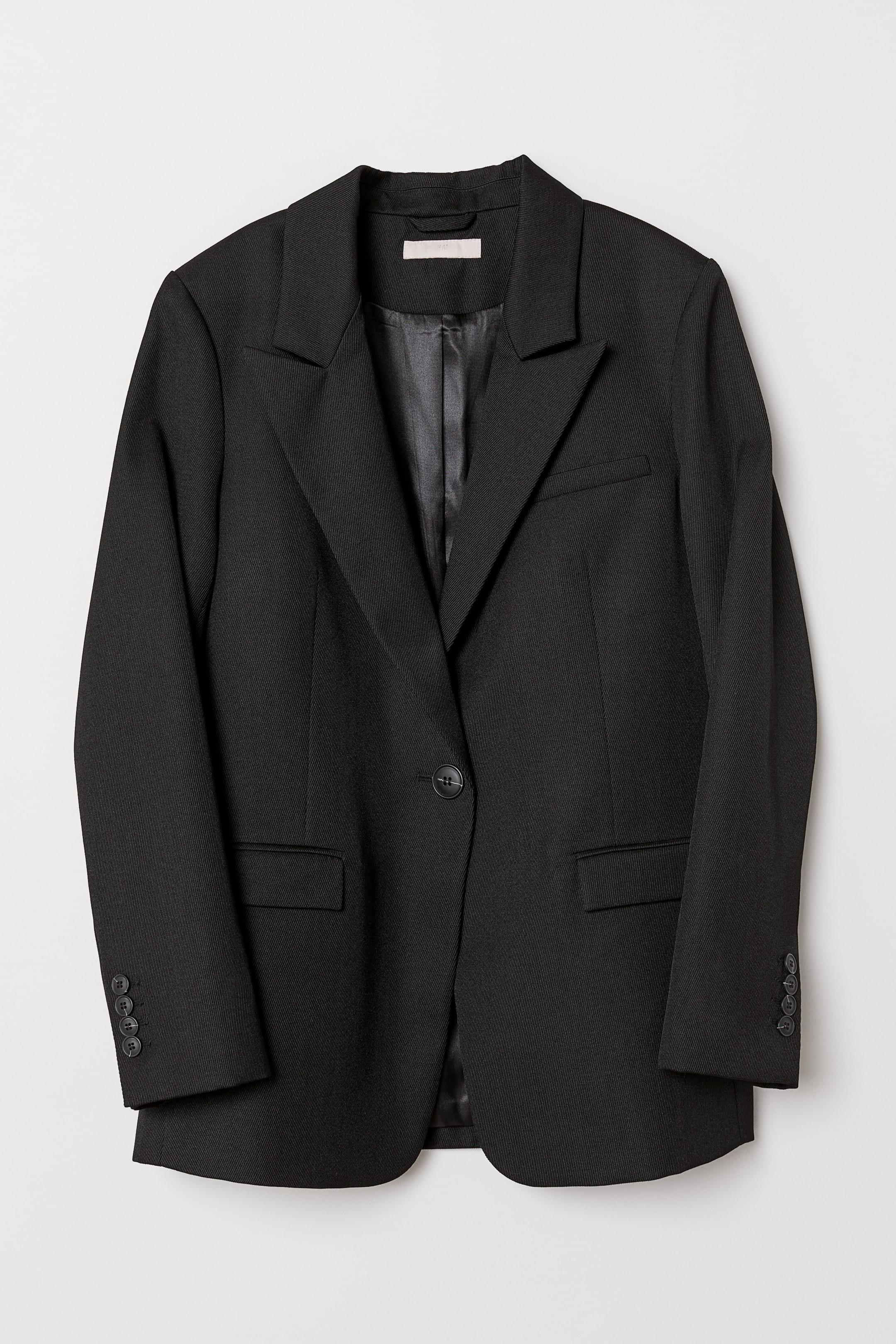 Agrandir l'image: Blazer en laine mélangée - Noir - FEMME | H&M FR 1