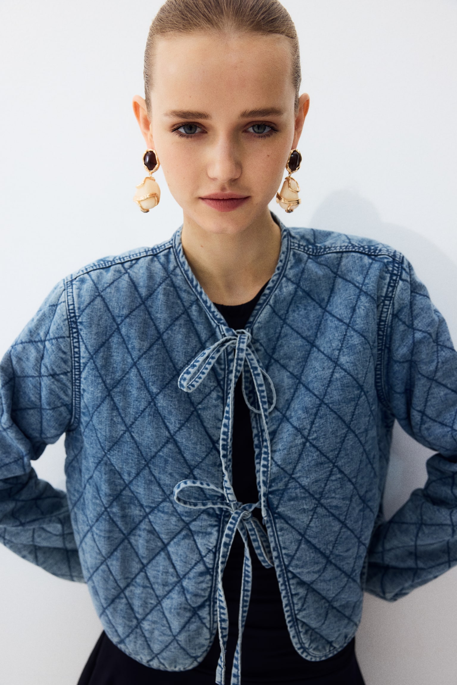 Reversible denim jacket - Denim blue/Floral - 6