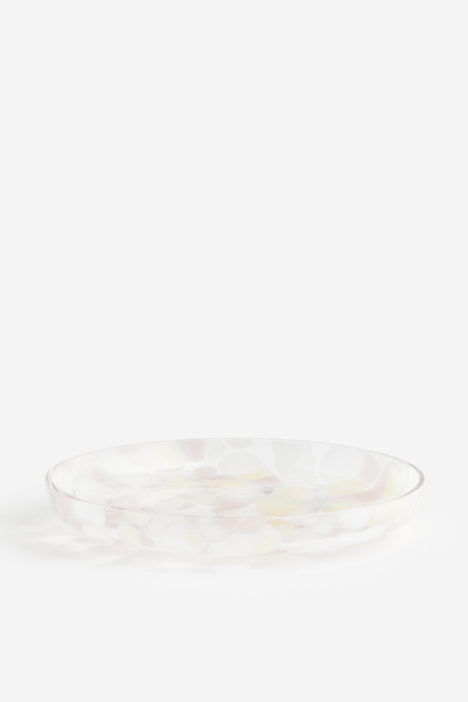 Patterned glass tray - Light pink/Confetti - 1