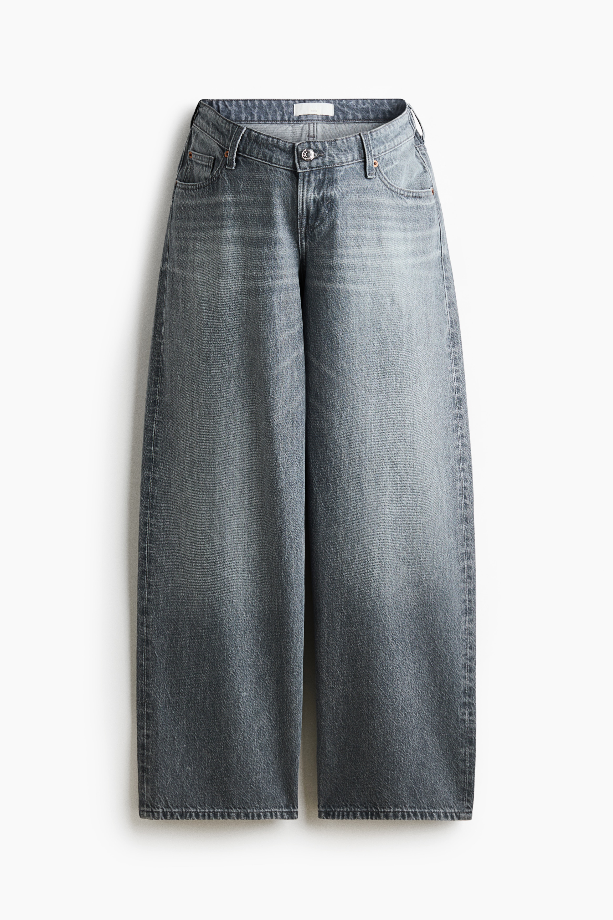 MAMA Baggy Low Waist Jeans - Denimgrå/Denimblå