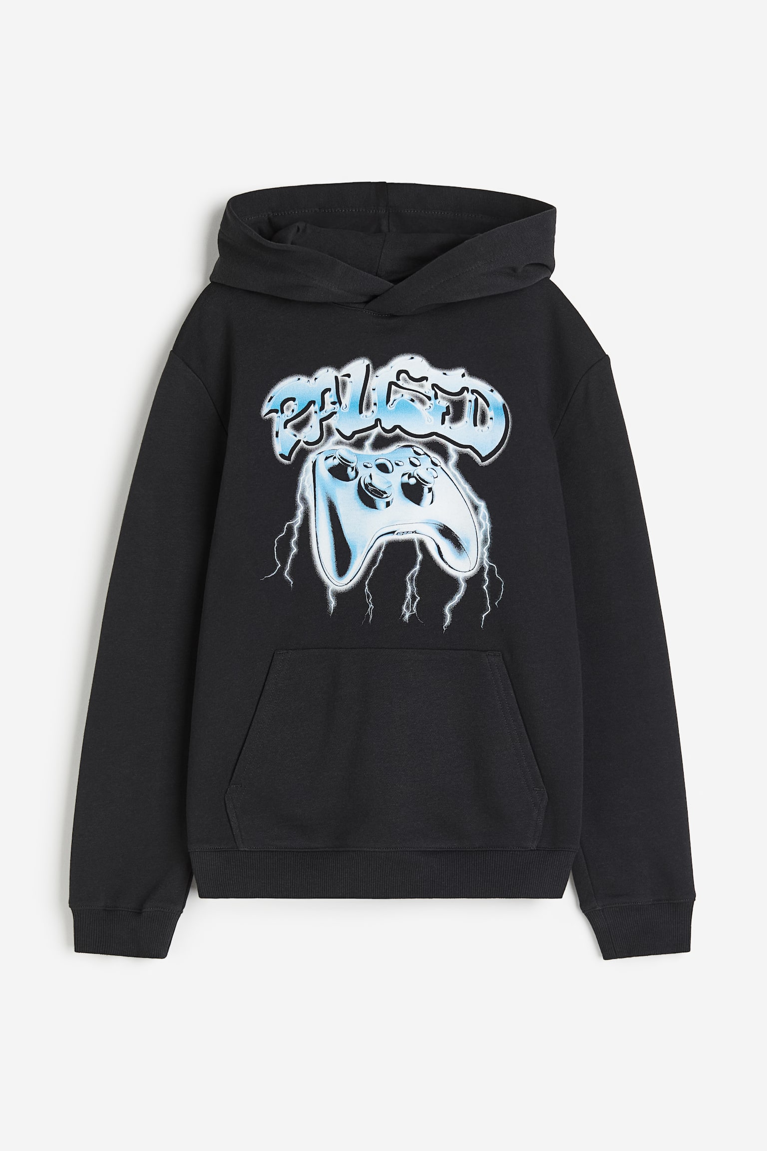 Printed hoodie - Black/Game controller/Dark blue/Boston/Dark grey/Tie-dye/Black/Block-coloured - 1