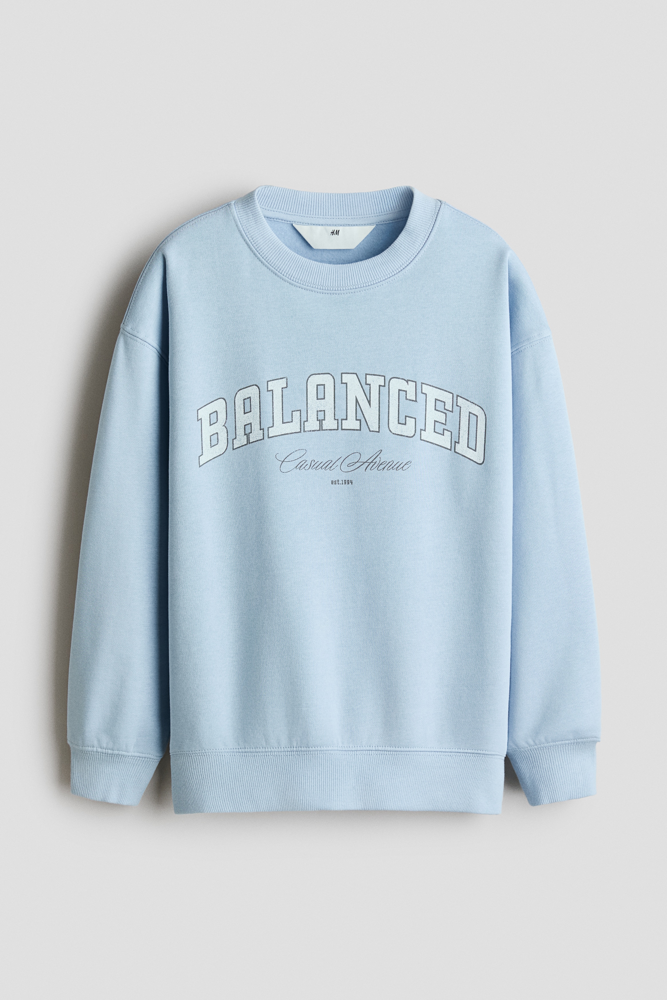 Oversized motif-detail sweatshirtModel