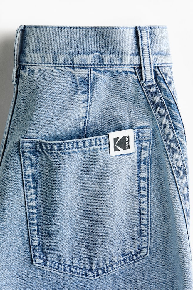 Straight Regular Waist Jeans - Màu xanh denim nhạt/Kodak - 7