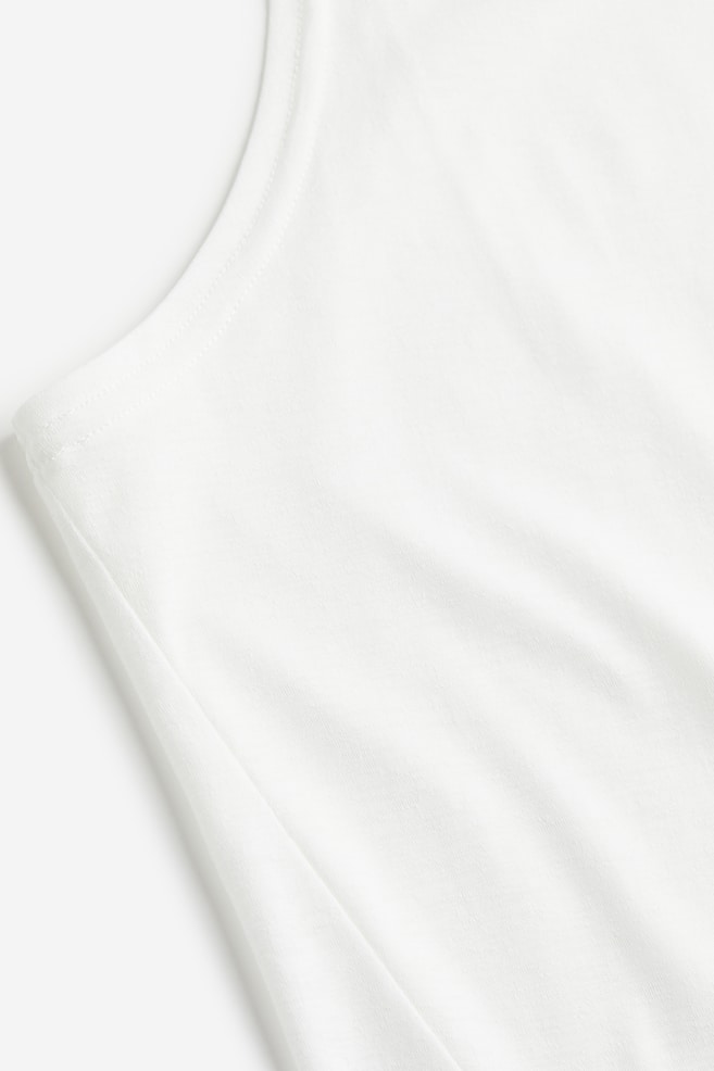 DryMove™ Sports vest top - White/Black/Coral/Light brown - 4
