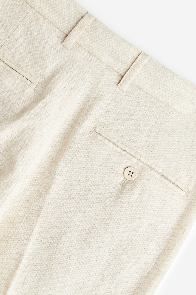 Linen-blend suit - Light beige - 5