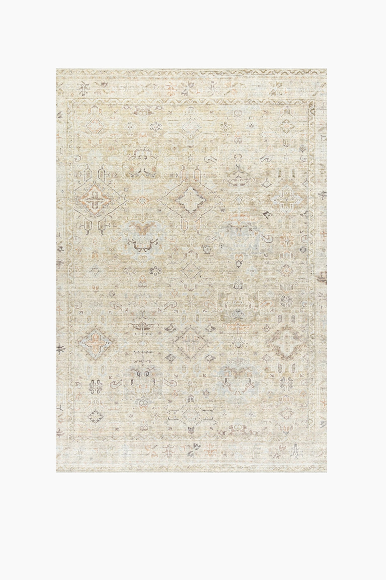 Mahi Oriental Vintage Area Rug - Ivory