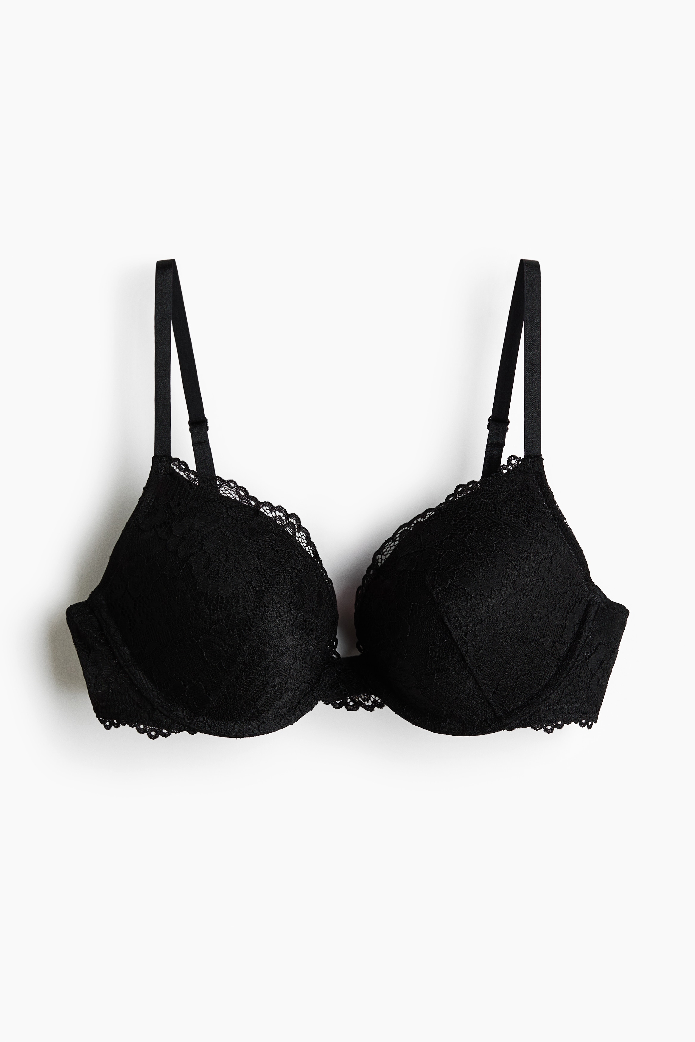 Lace push-up bra - Black/Light pink/White/Burgundy/Light blue/Light brown/Dark brown/Pigeon blue/Light pink/Dusty blue