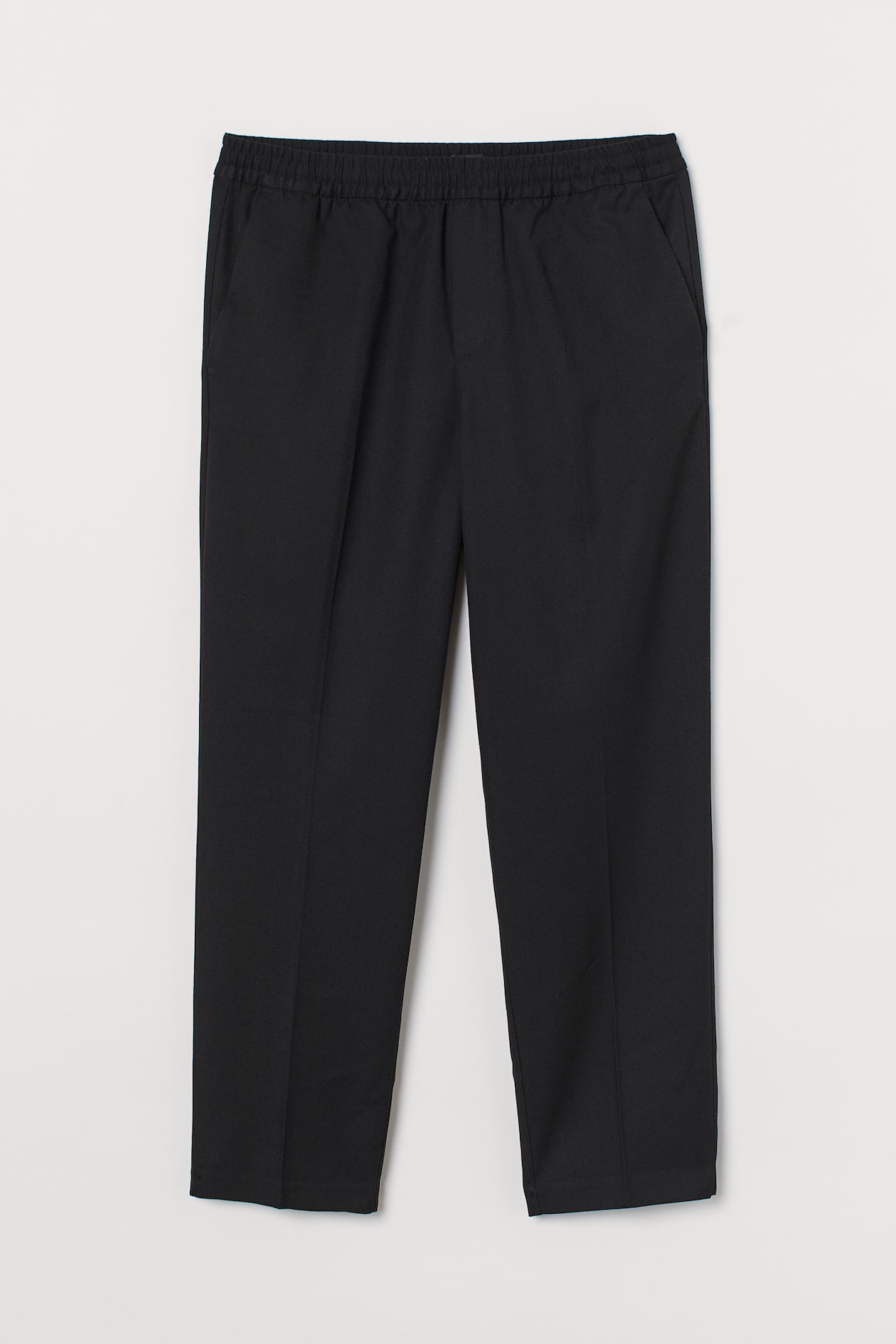 Regular Fit Cropped Joggers - Ankle-length - Black - Men | H&M US