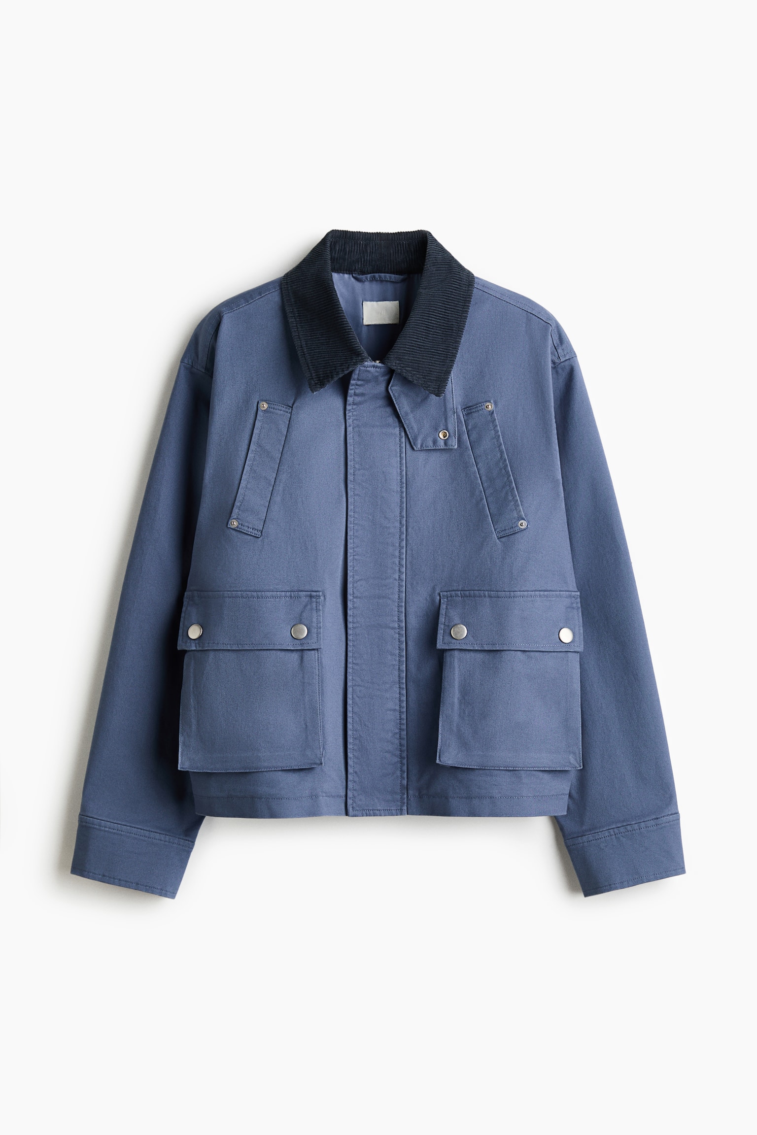コーデュロイカラー ツイルジャケット - ダスティブルー - 2