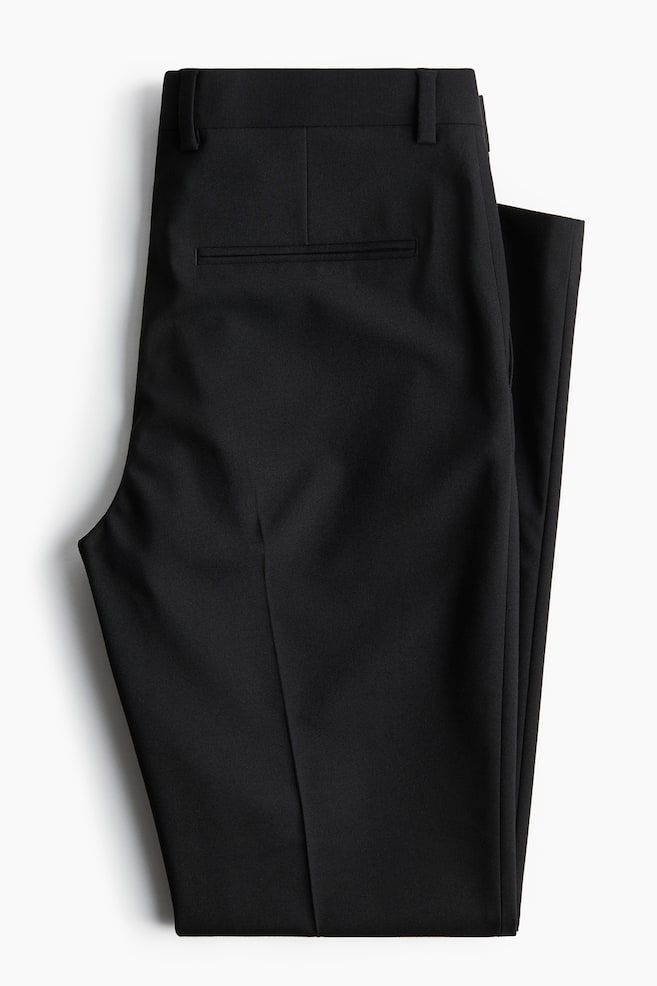 Slim Fit Suit Pants - Black/Navy blue - 4