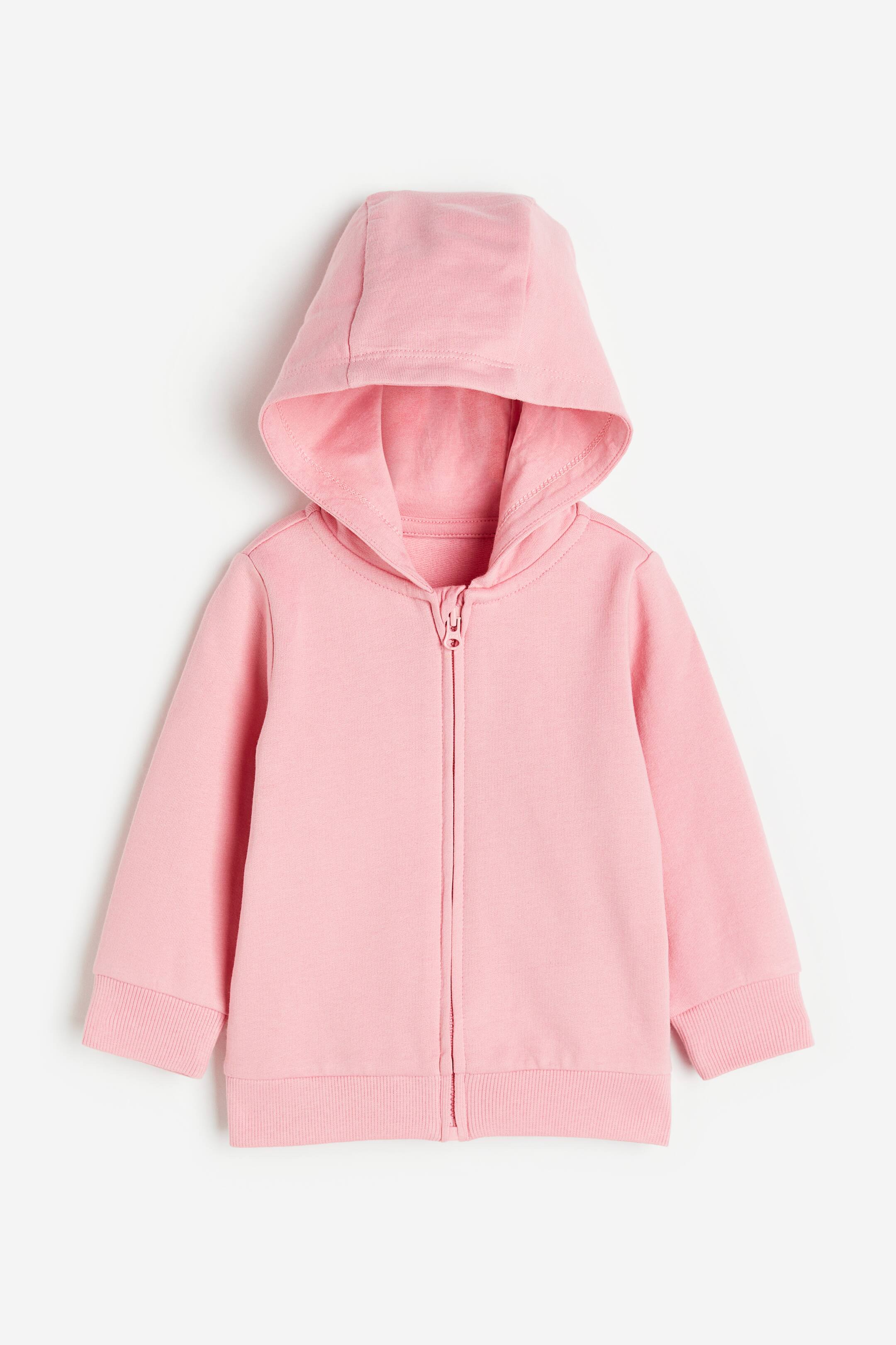 View larger image: Zip-through hoodie - Light pink - Kids | H&M MY 1