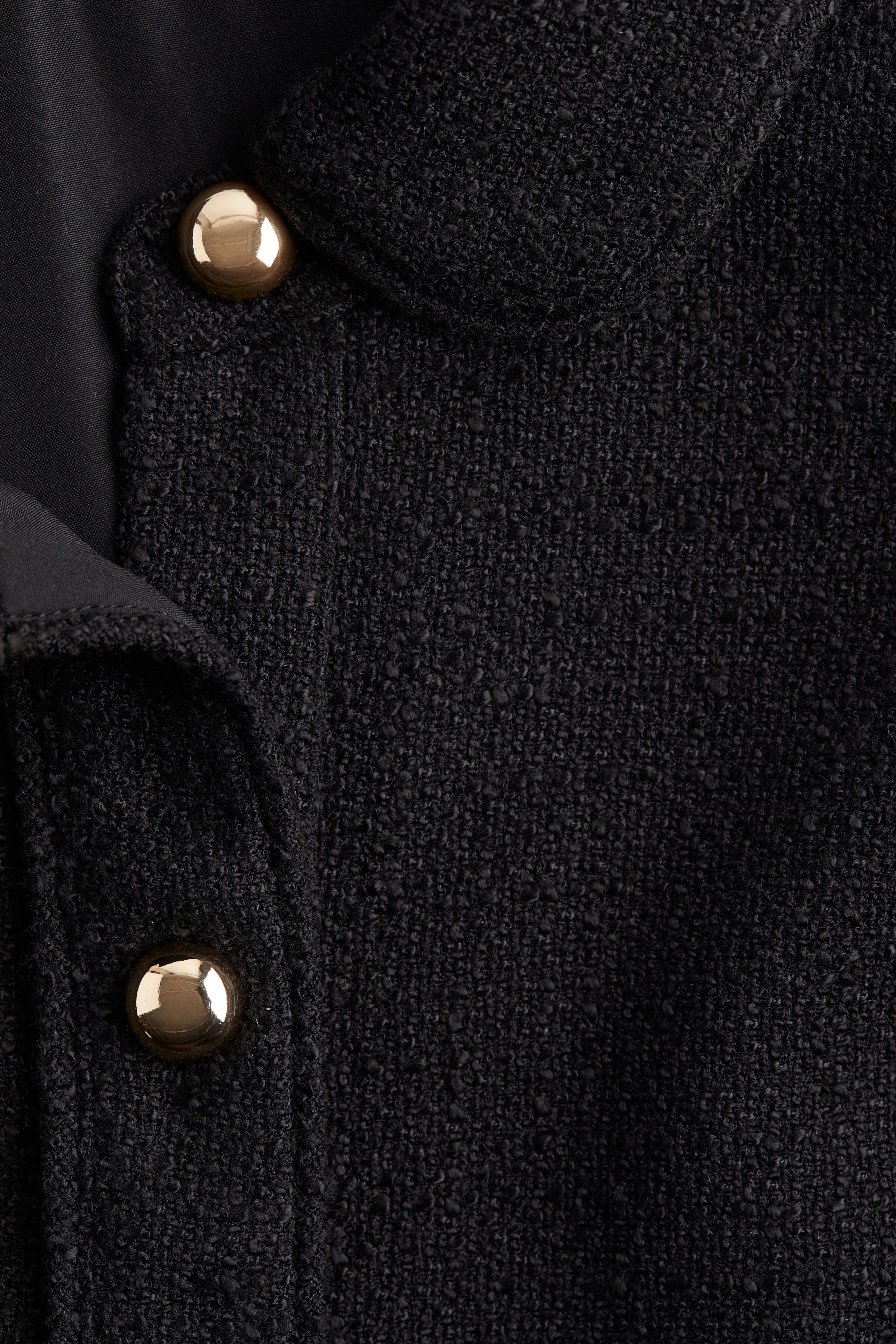 Bouclé Dress with Collar