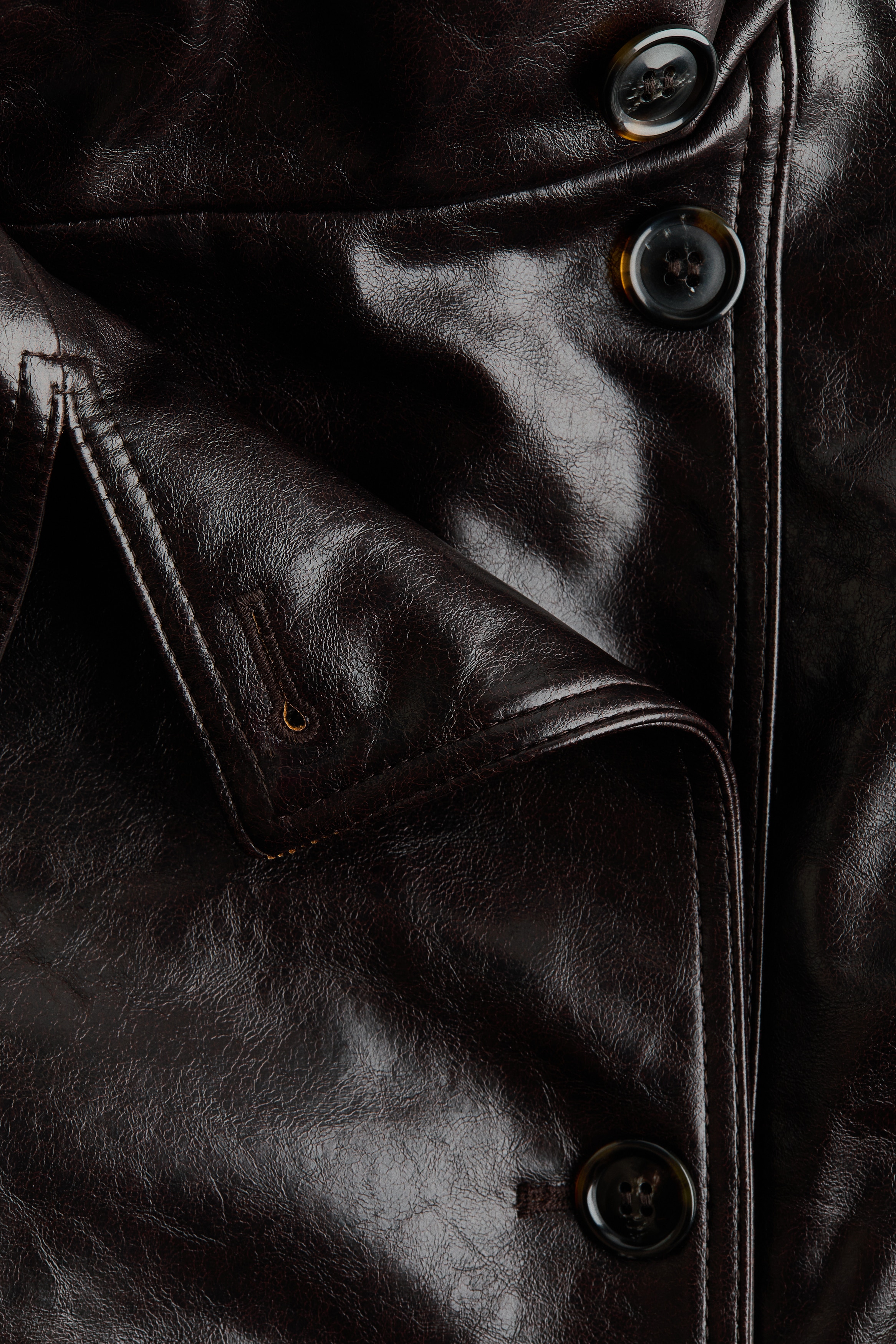 Coated Funnel-Collar Jacket - thumbnail 6