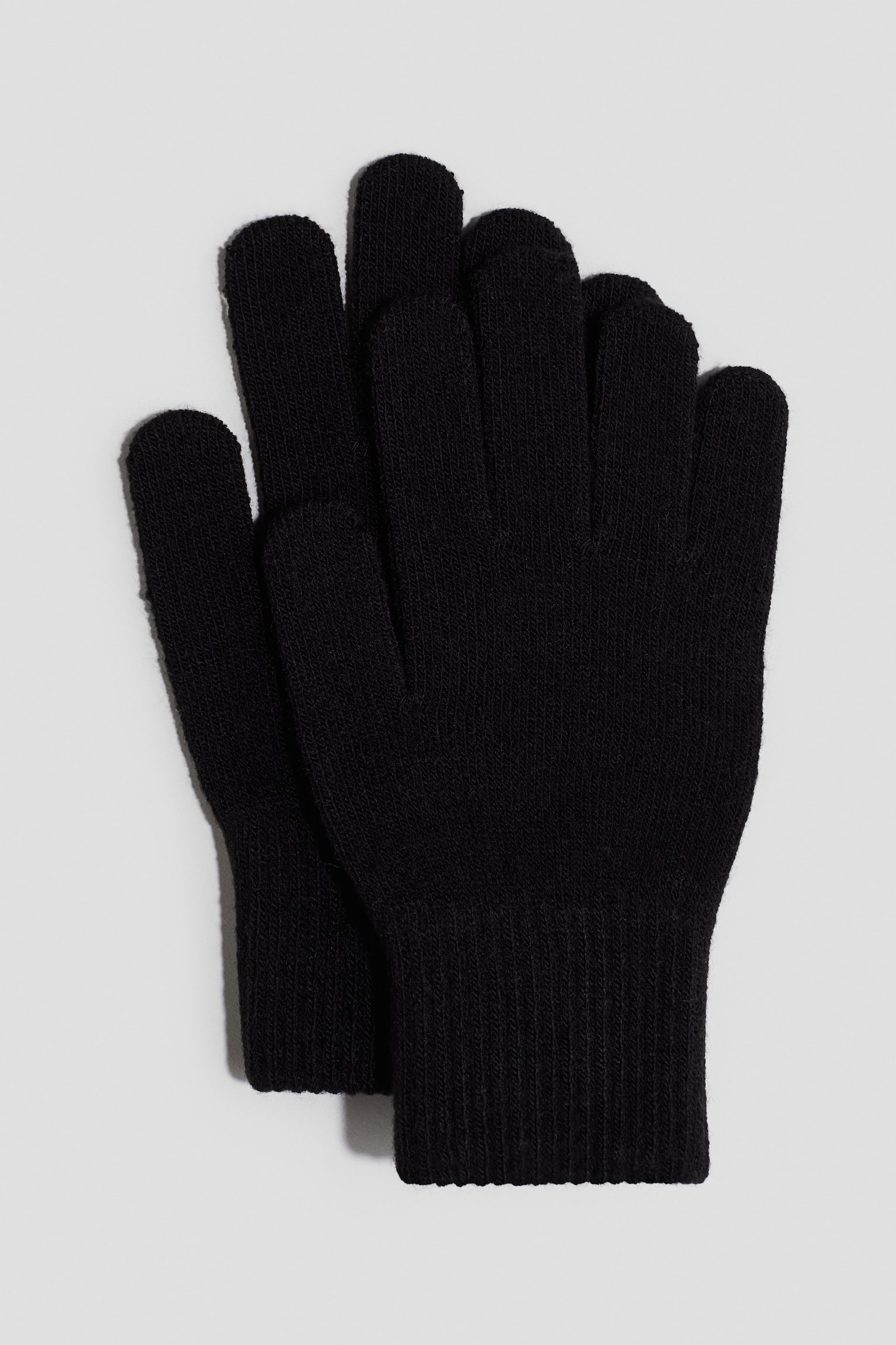 Детские перчатки H&M 2-pack Gloves, цвет: Чёрный — фото 2