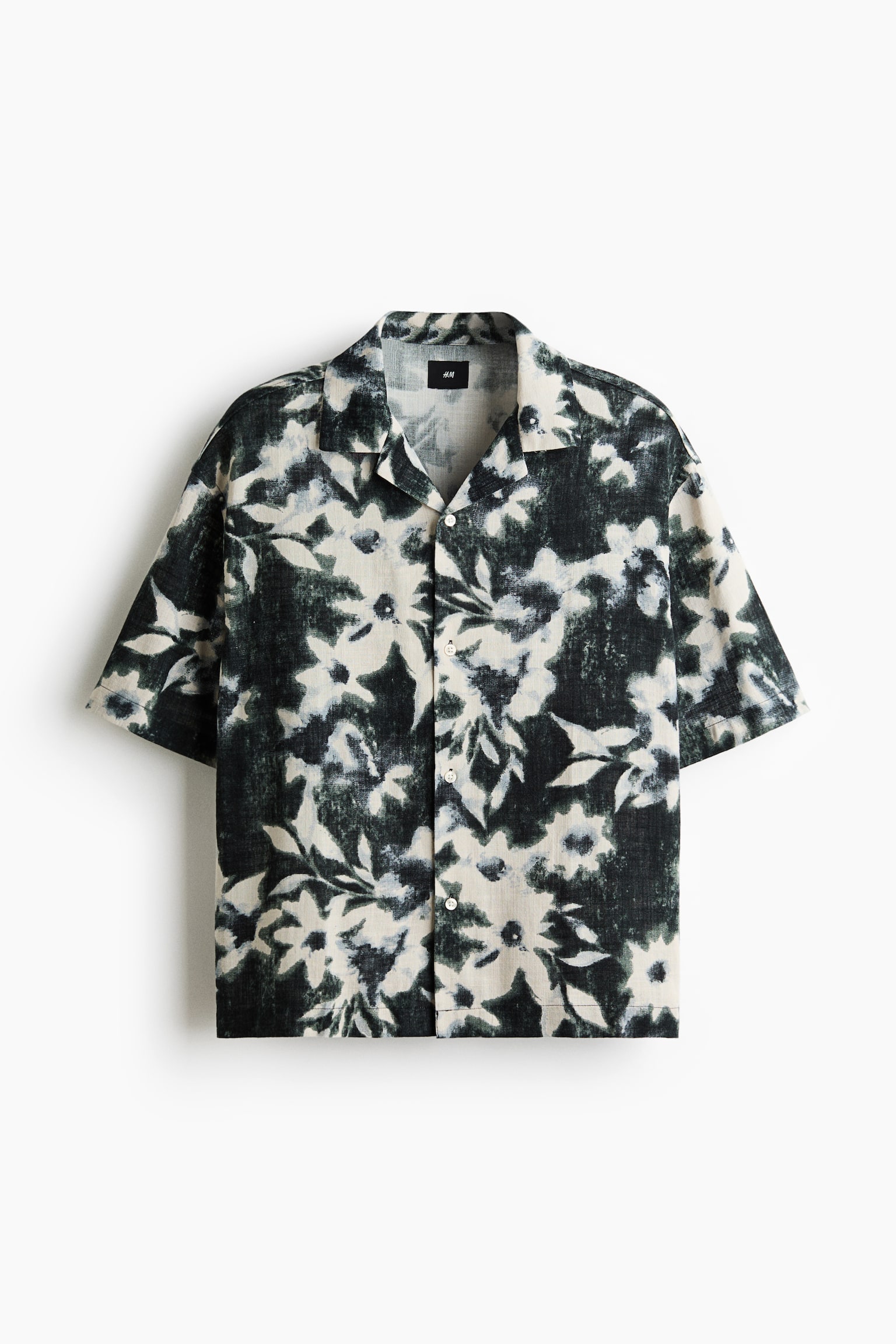 Camisa Resort Relaxed Fit - Negro/Floreado/Café tenue - 2
