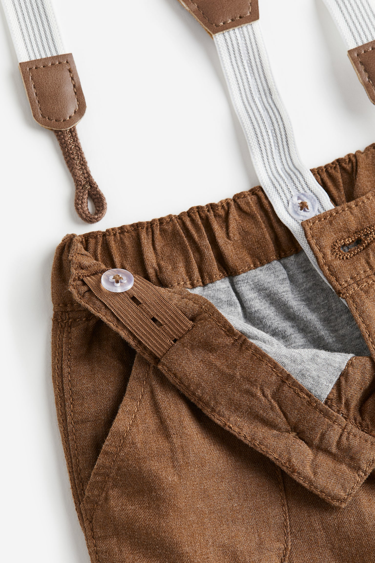 Dressy Set - White/Brown - 3